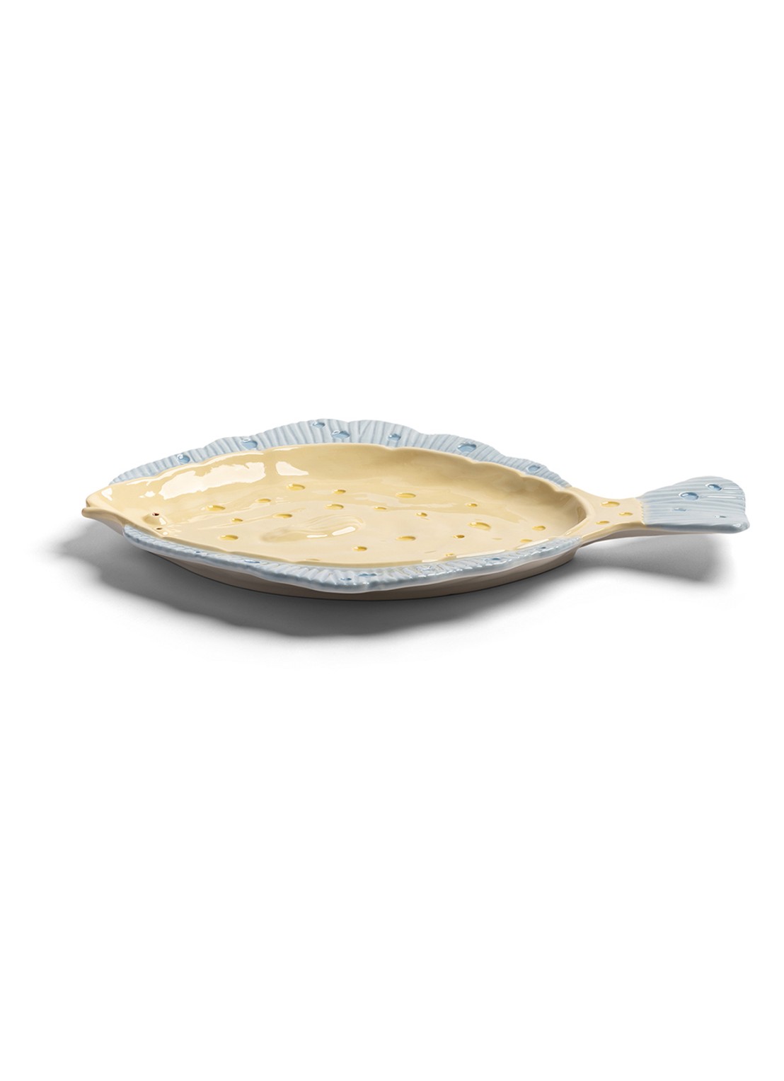 &Klevering Plaice serveerschaal 37 cm - voorkant 3 creme