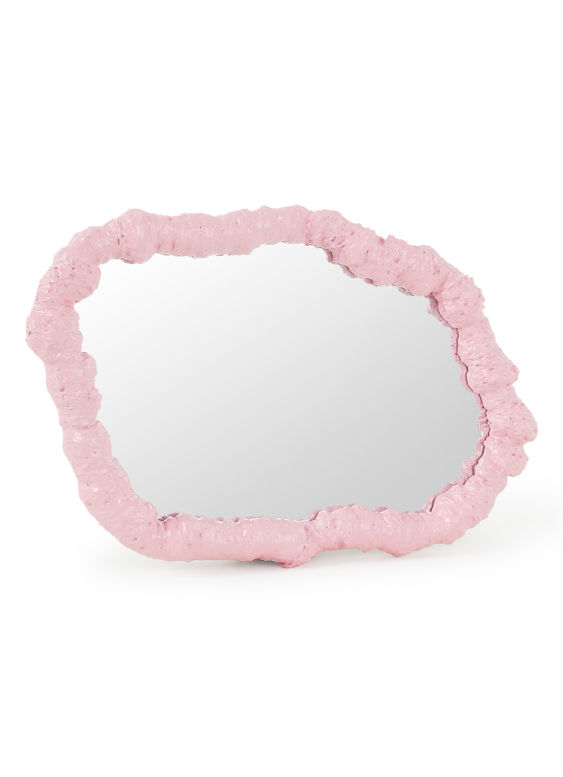 &Klevering Purfect spiegel 43 x 31 cm - voorkant roze