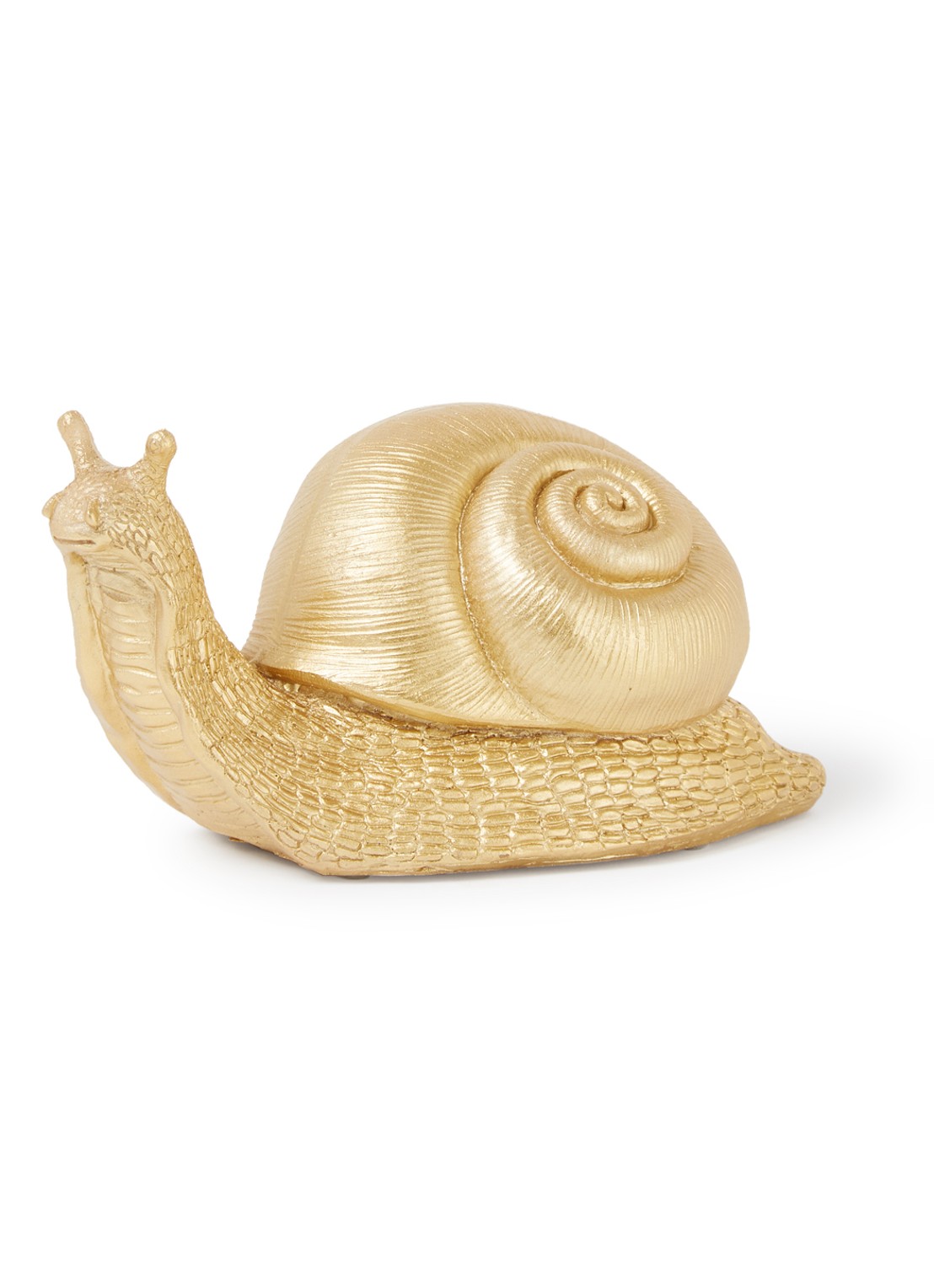 &Klevering Snail spaarpot 10 cm - voorkant goud