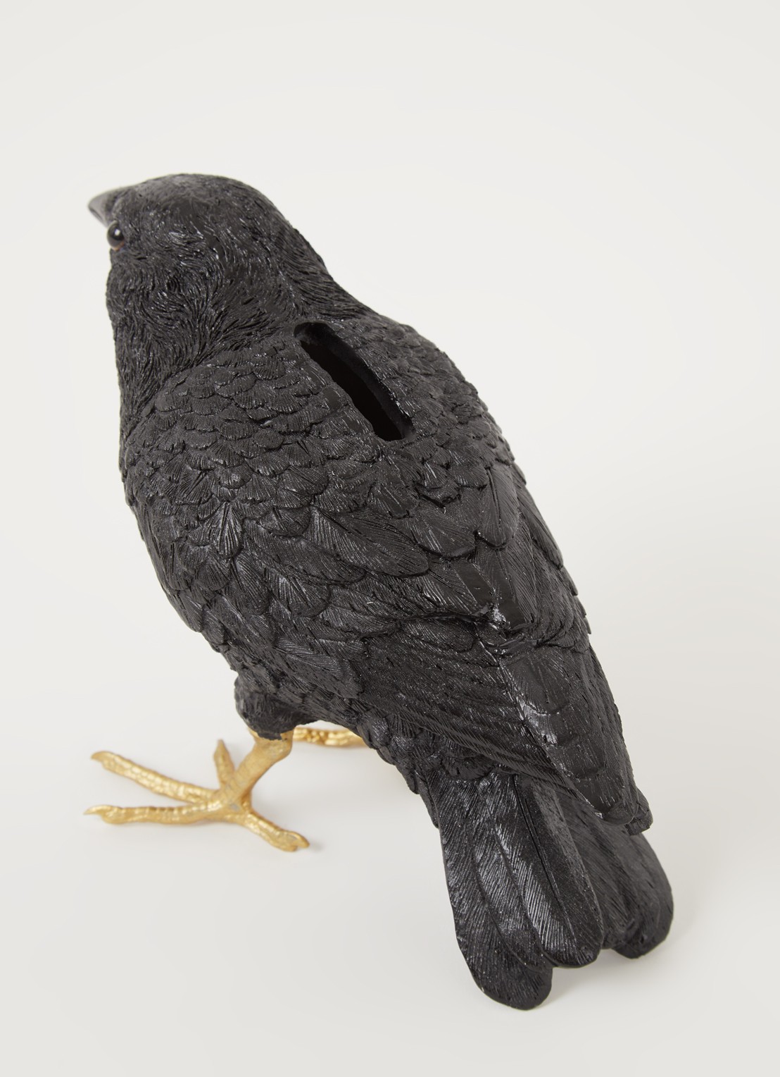 &Klevering Sparrow spaarpot 14,5 cm - detail 3 zwart