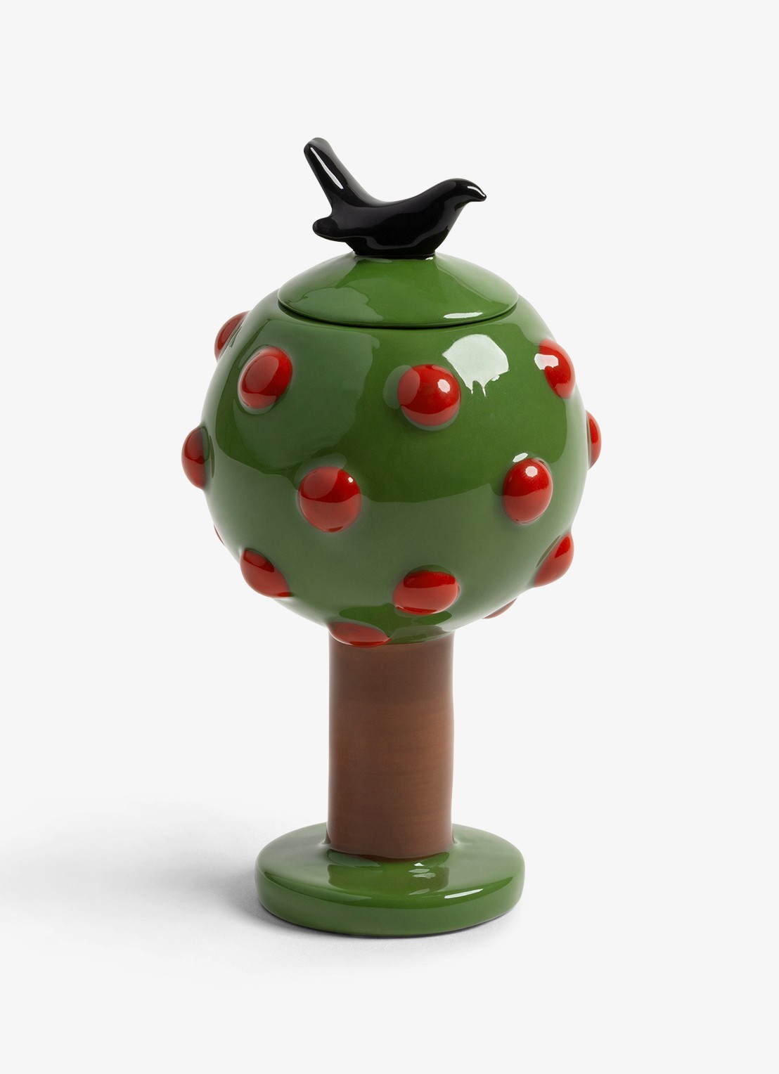 &Klevering Spring kandelaar 16 cm  - voorkant groen