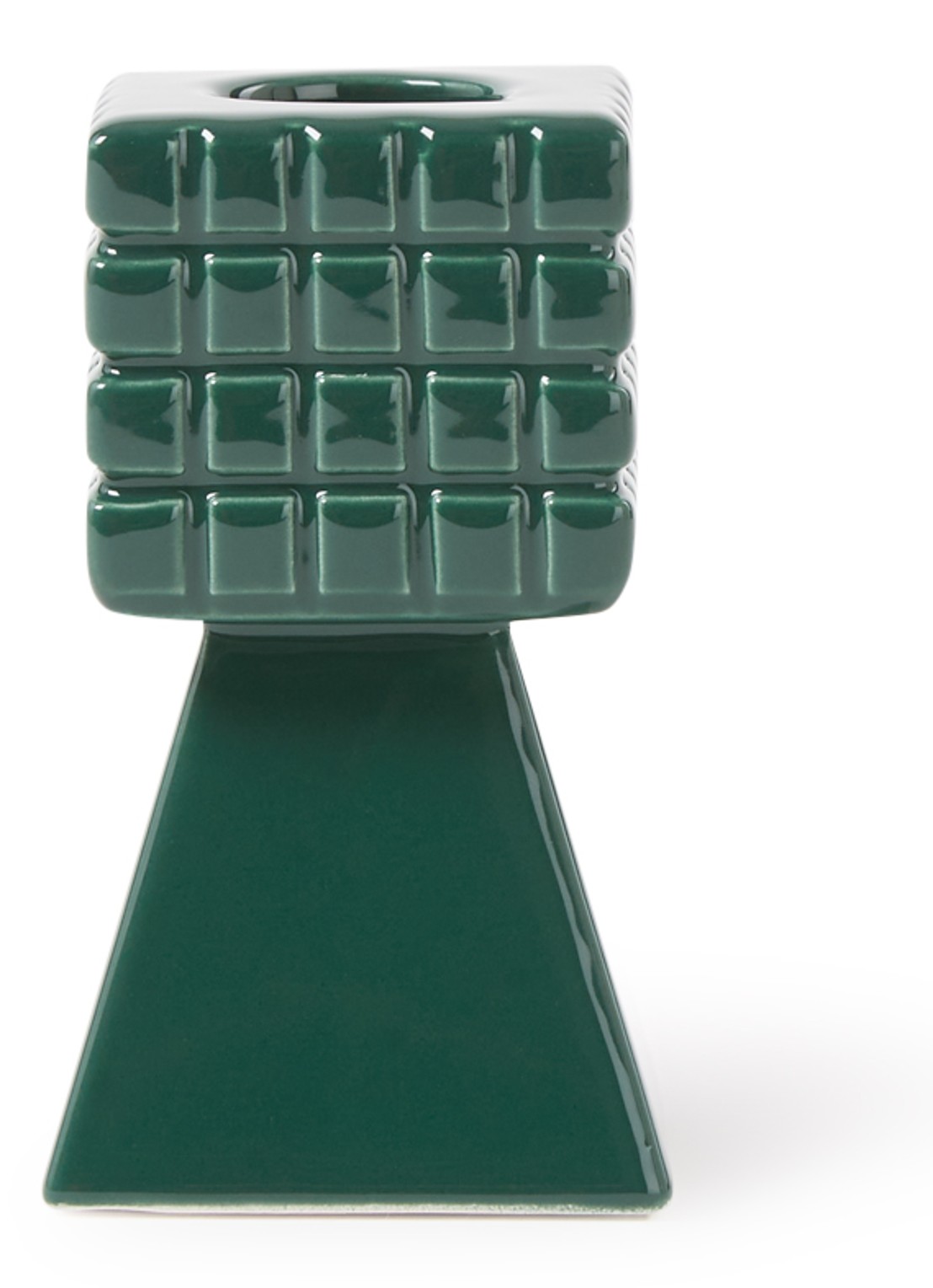 &Klevering Stack kandelaar 8,5 cm - voorkant donkergroen