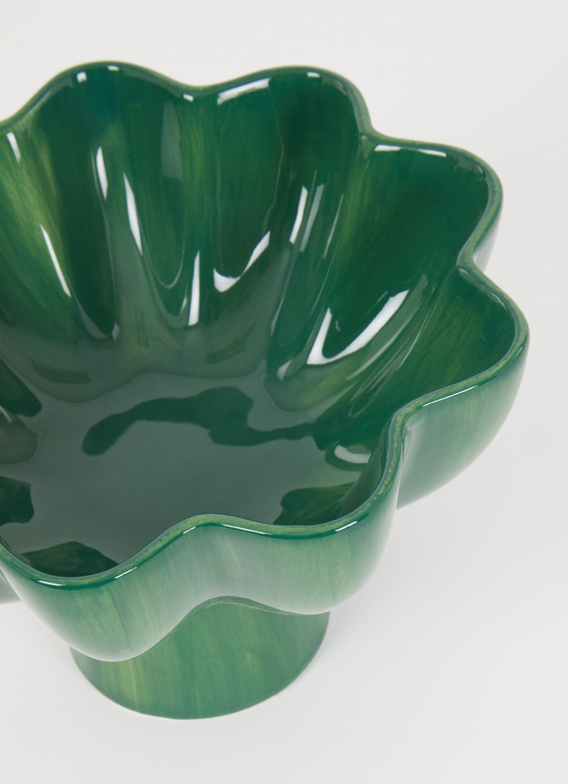 &Klevering Sun Small fruitschaal 20 cm - voorkant 2 donkergroen