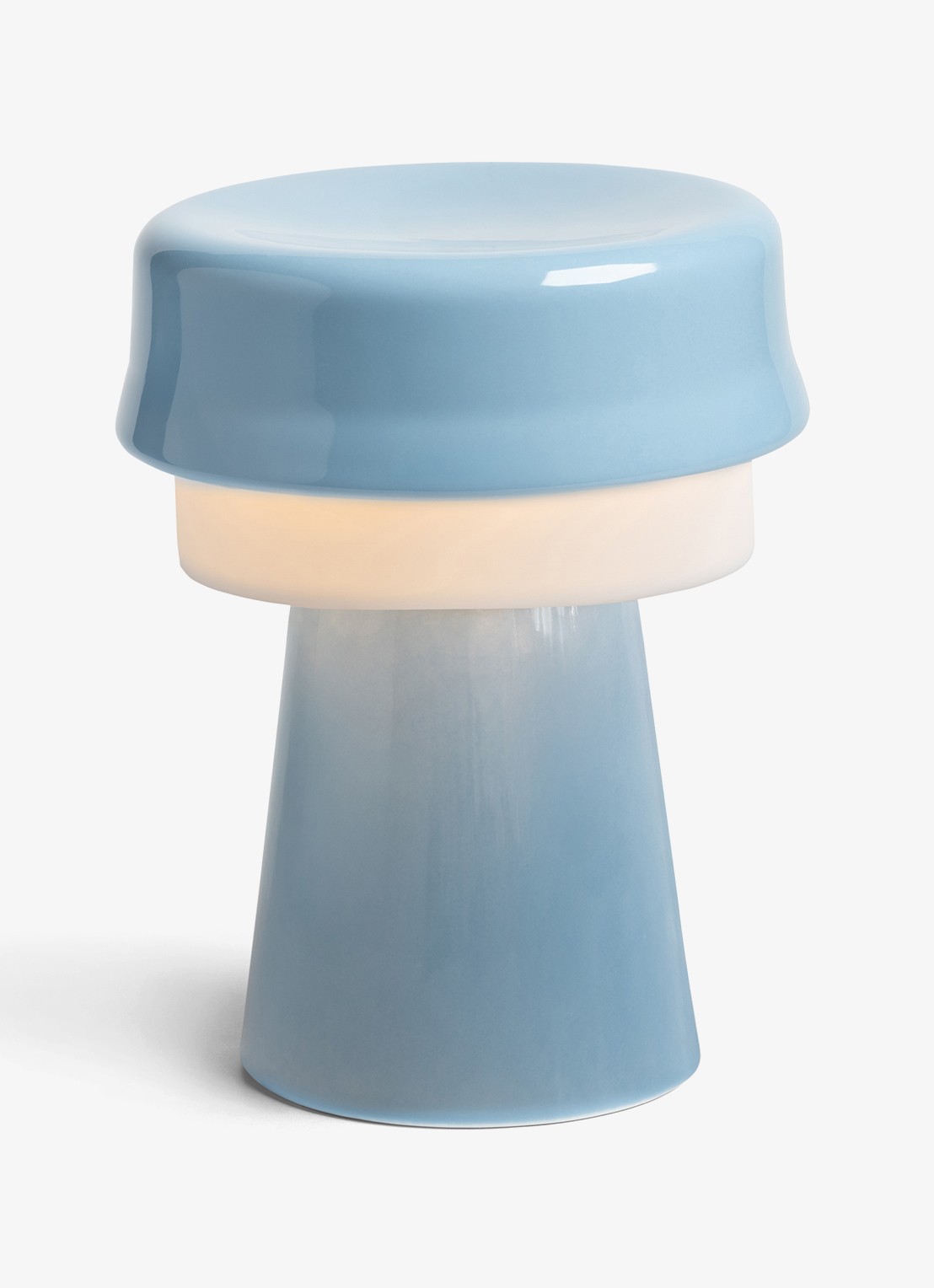 &Klevering Tafellamp met hoed 20 cm  - voorkant 2 blauw