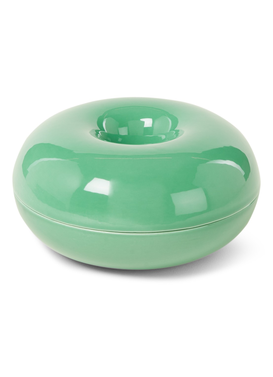 &Klevering Torus opbergbox 14 cm - voorkant 2 groen
