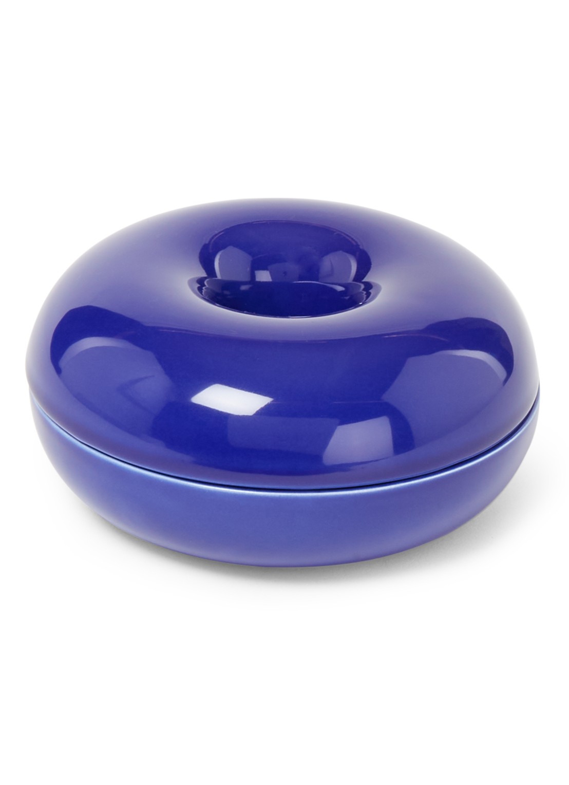 &Klevering Torus opbergdoos 11 cm - voorkant blauw