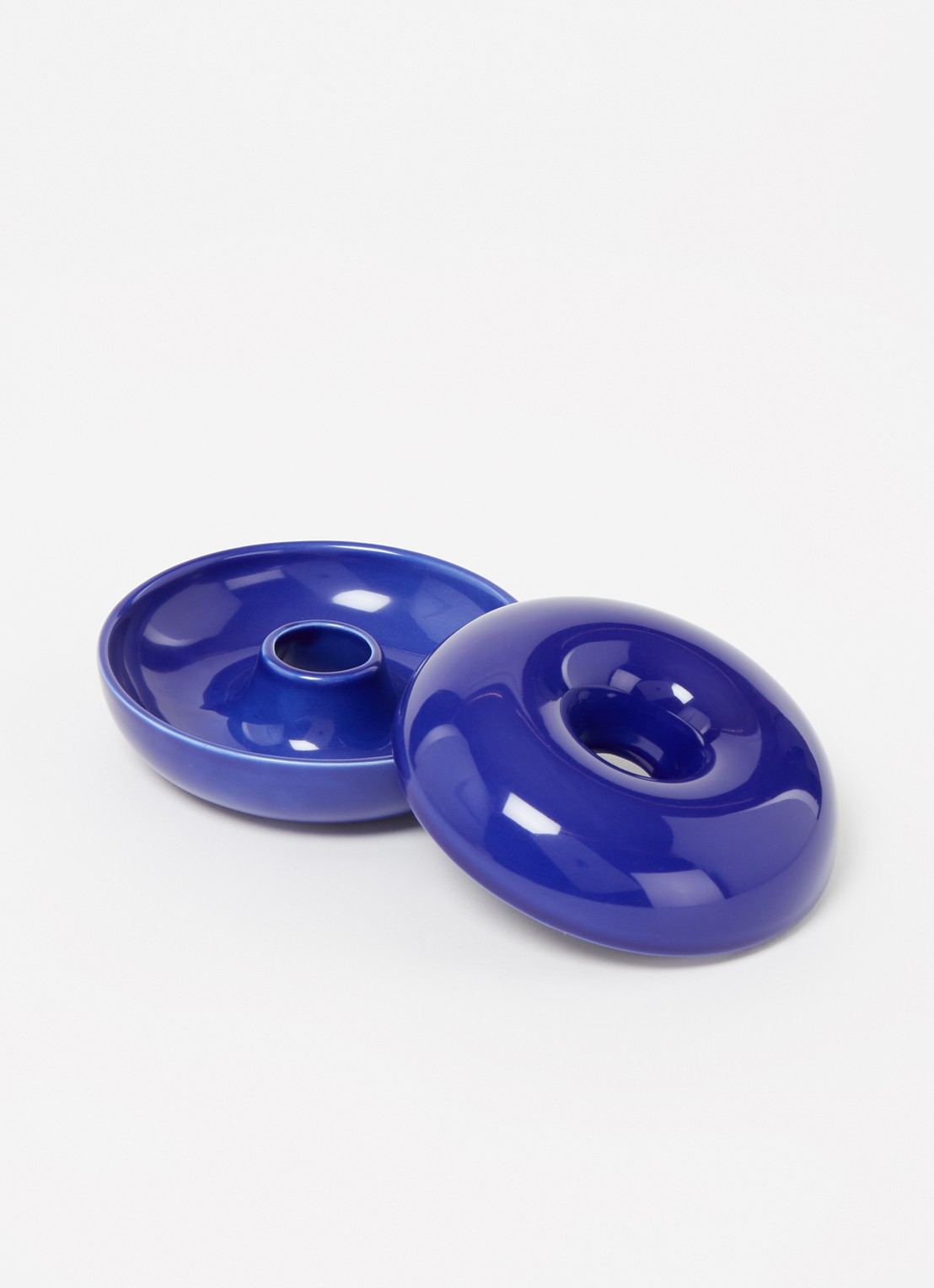 &Klevering Torus opbergdoos 11 cm - voorkant 2 blauw