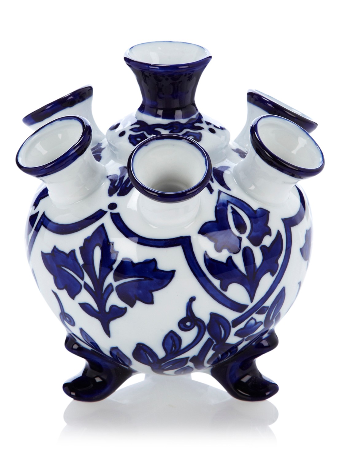 &Klevering Tulpenvaas 17 cm - voorkant blauw