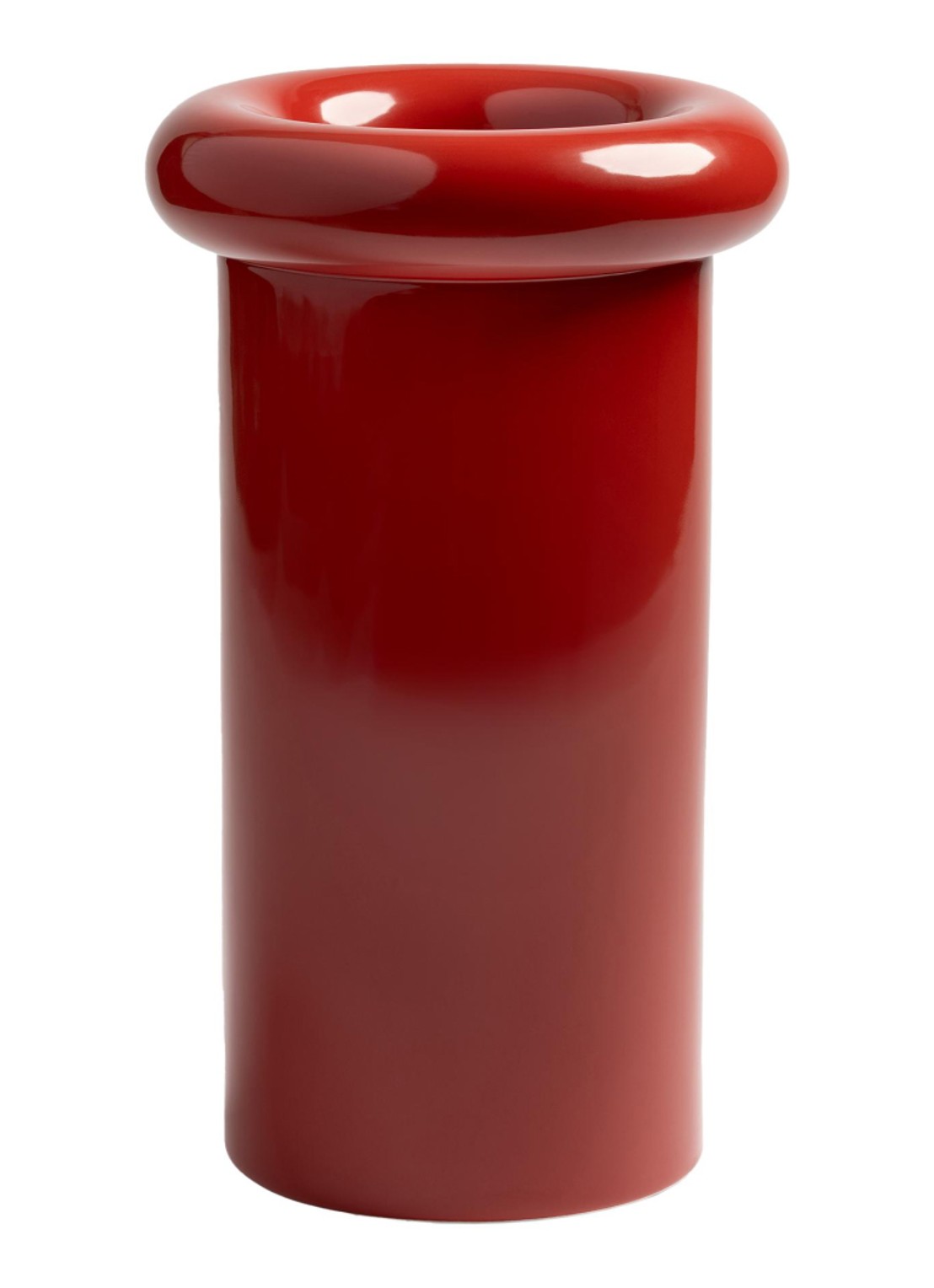 &klevering Turban vaas  - voorkant rood