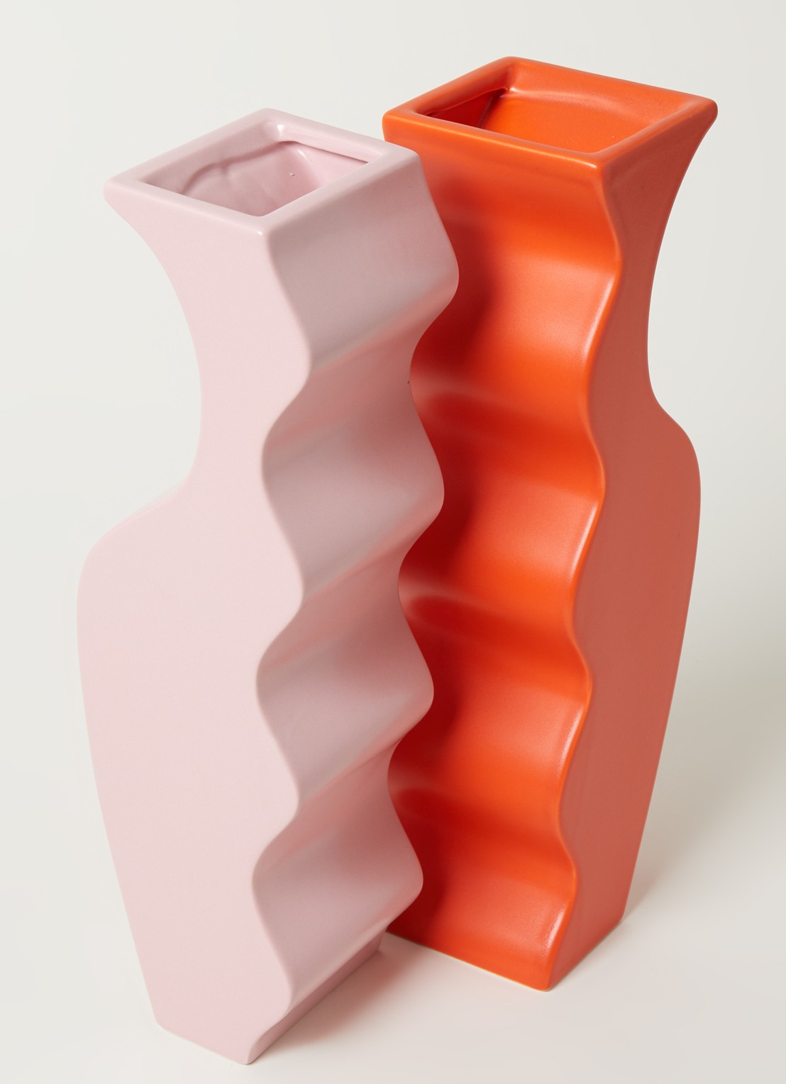 &Klevering Wave vazen set van 2 - detail 3 roze
