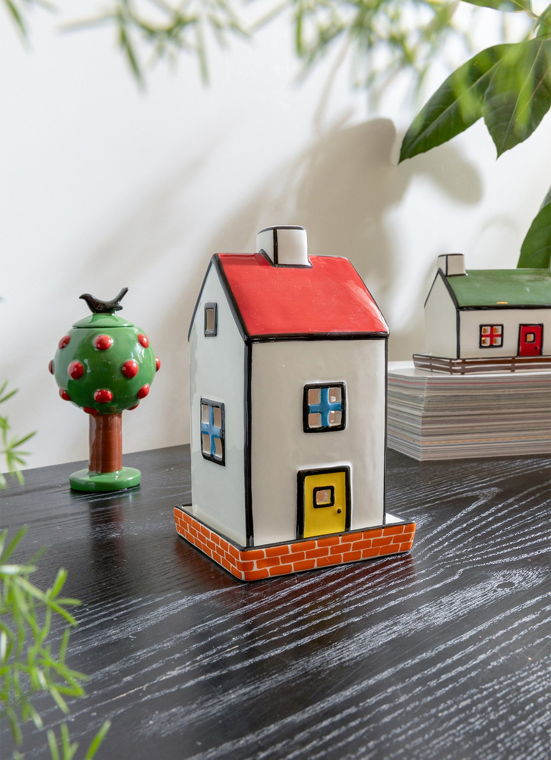 &Klevering Waxinelichthouder 17,5 cm  - achterkant 2 wit