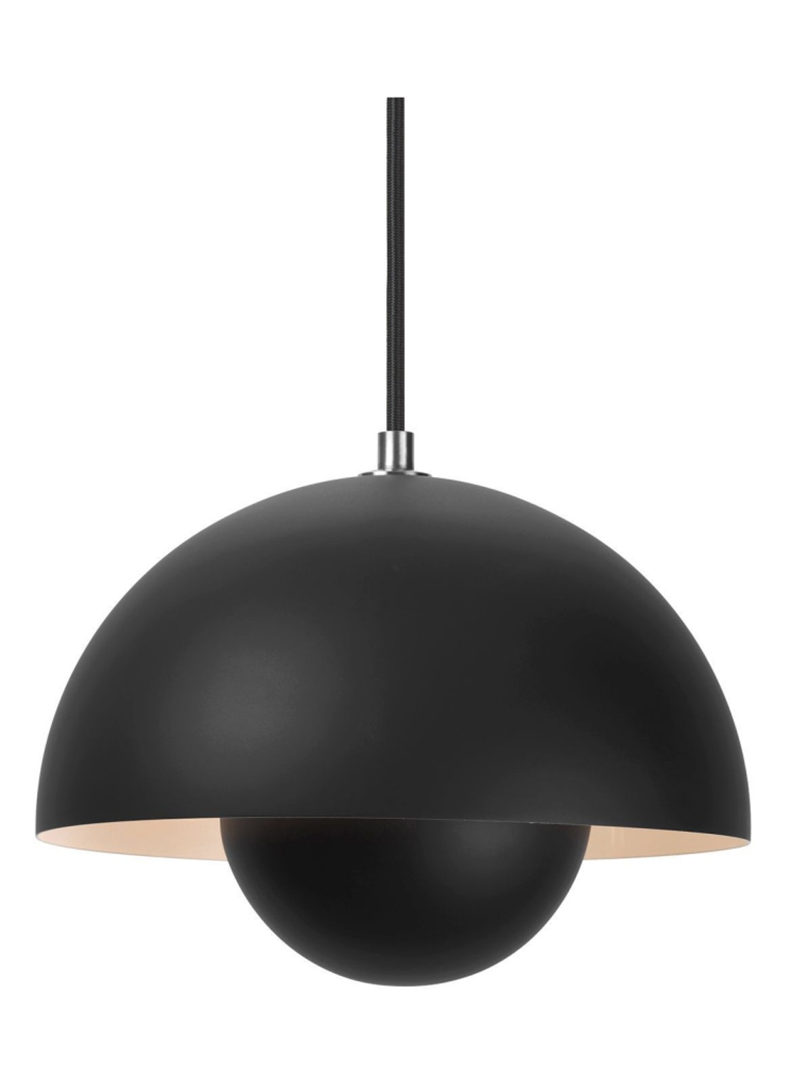 &tradition FlowerPot VP1 hanglamp Ø 23 cm - voorkant zwart