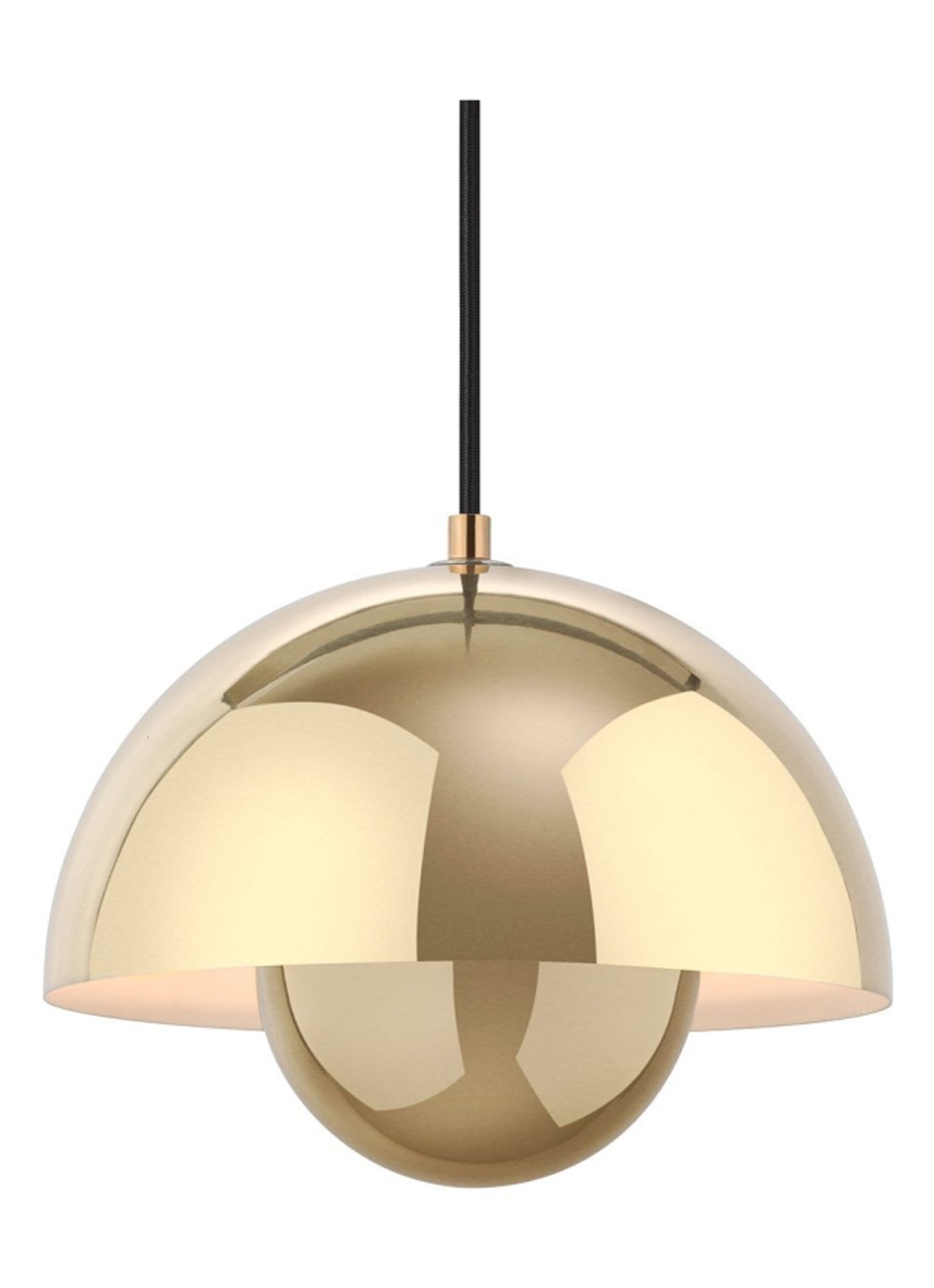 &tradition FlowerPot VP1 hanglamp Ø 23 cm - voorkant zwart
