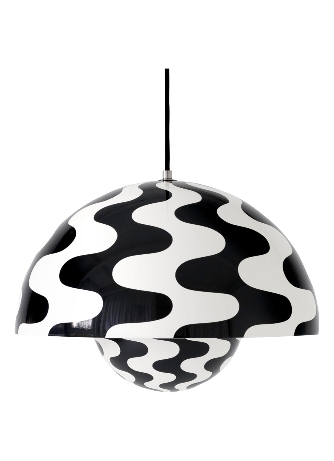 &tradition FlowerPot VP7 hanglamp Ø 37 cm - voorkant zwart