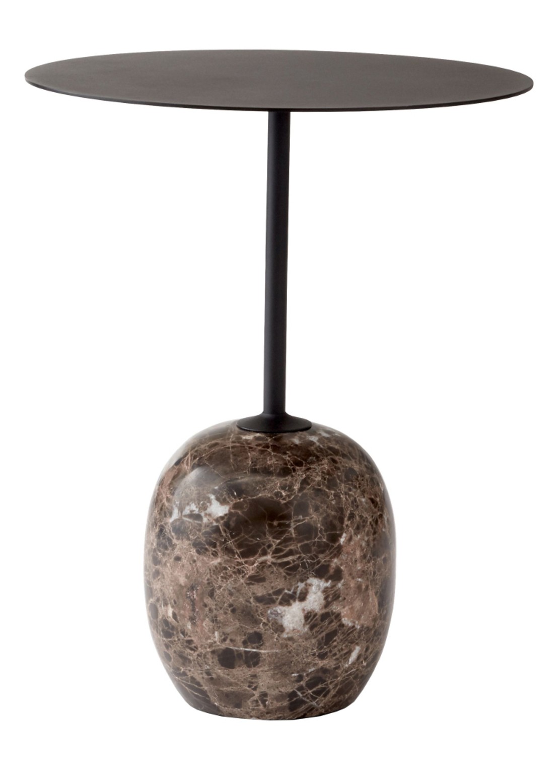 &tradition Lato bijzettafel Ø40 cm - voorkant zwart