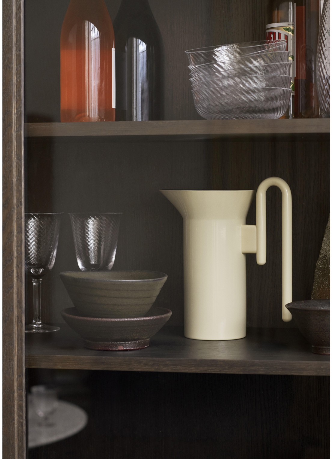 &tradition Momento JH38 karaf 1 liter - detail zilver