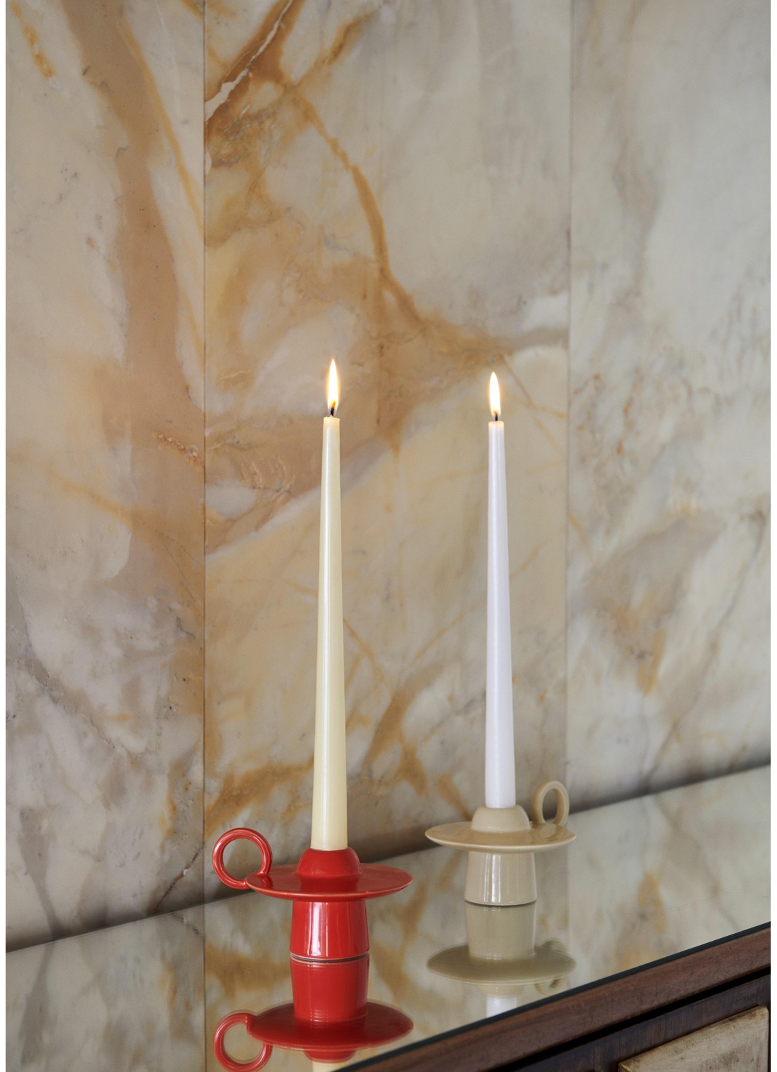 &tradition Momento JH39 kandelaar 14,5 cm - achterkant 2 rood