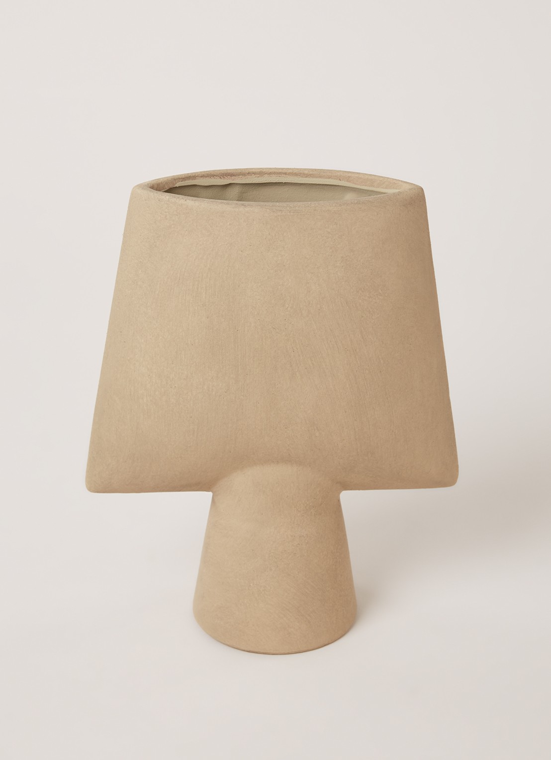 101 Copenhagen Sphere Square Mini vaas 25 cm - voorkant 4 beige