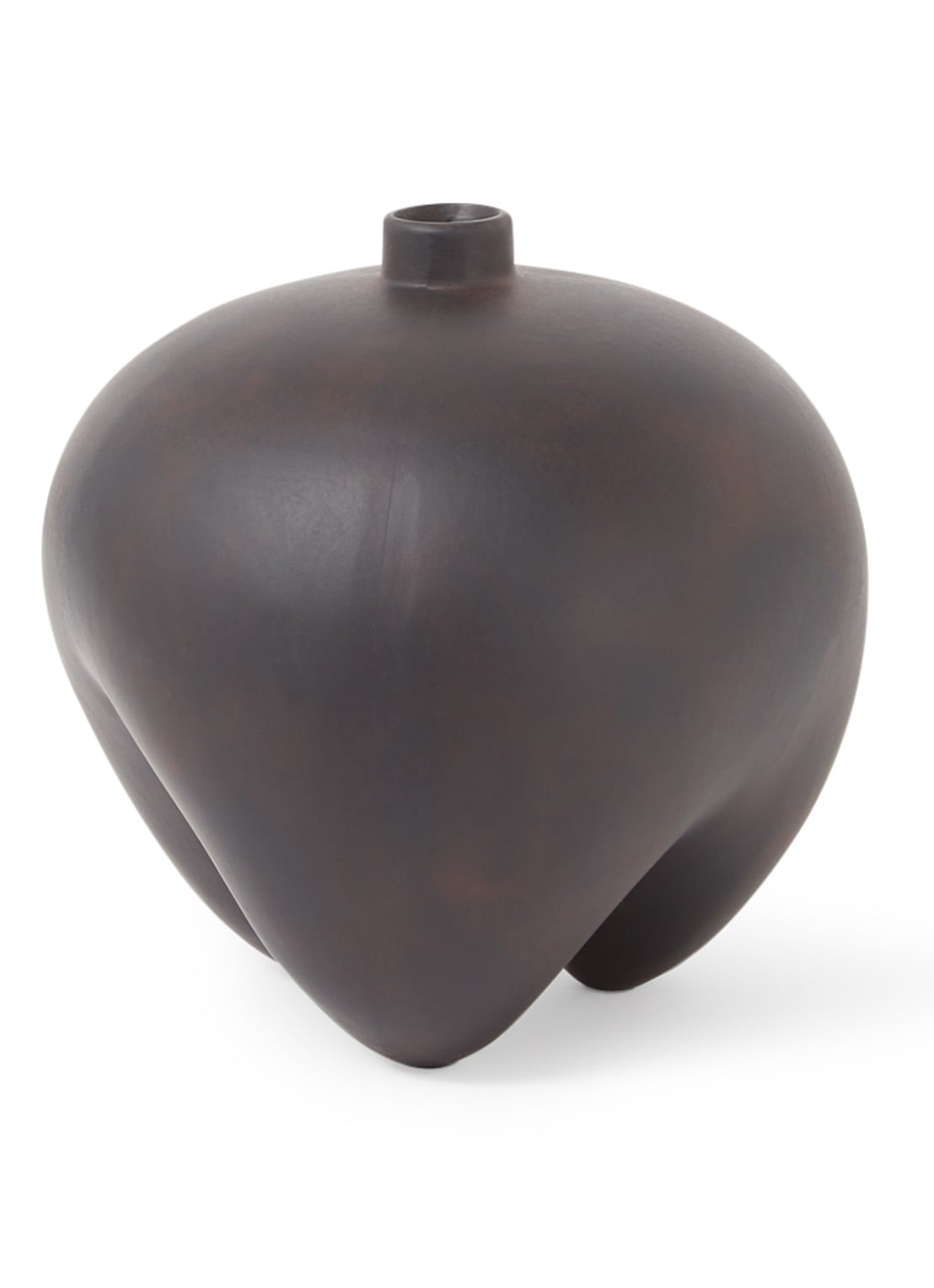 101 Copenhagen Sumo Mini vaas 26 cm - voorkant 2 donkerbruin