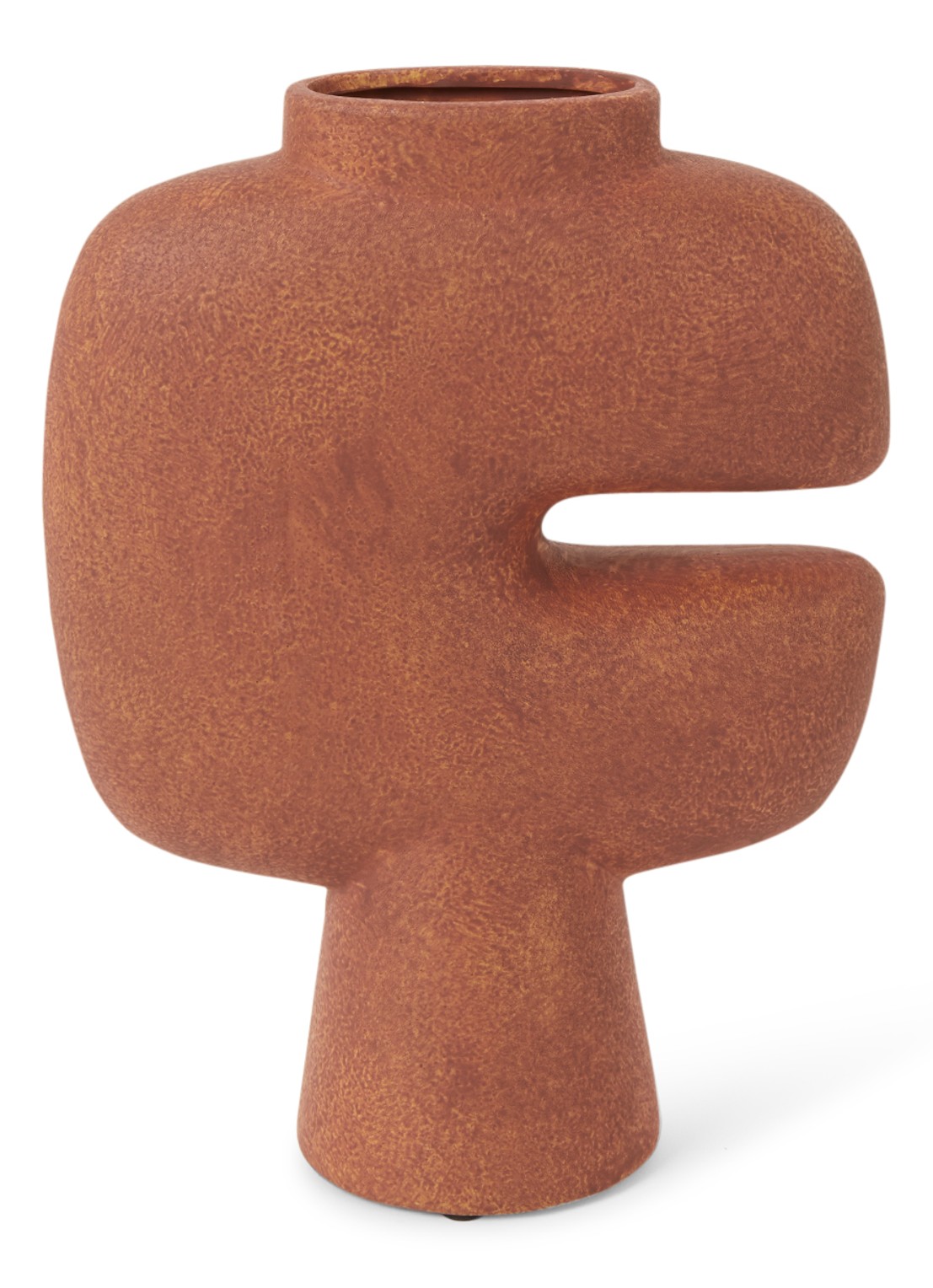 101 Copenhagen Tribal Medio vaas 30 cm - voorkant 2 cognac