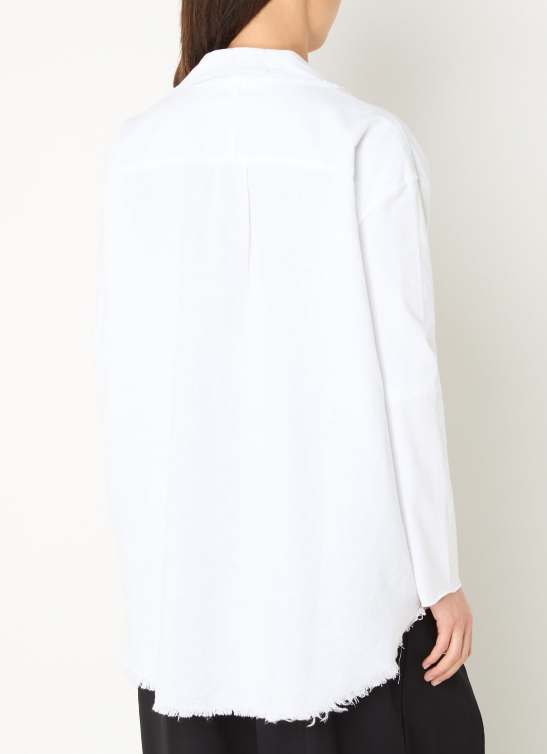 10DAYS Blouse in linnenblend - achterkant wit