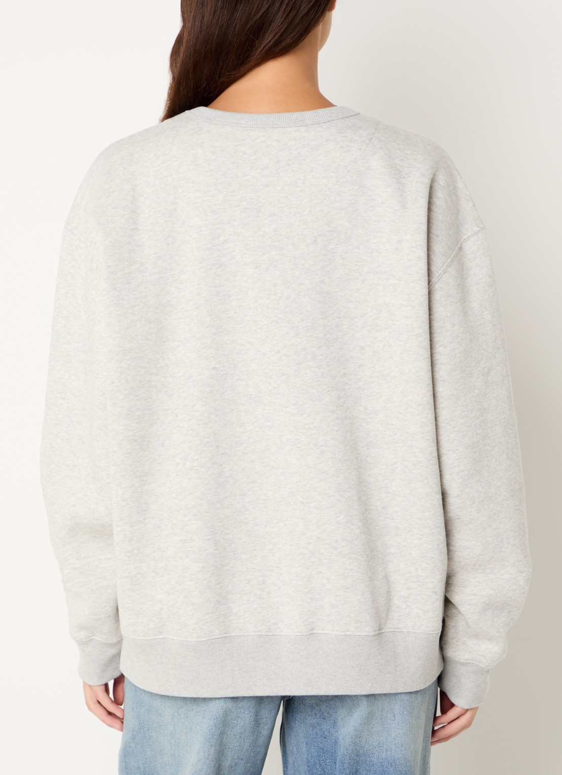 10DAYS Genell sweater met logopatch - achterkant 4 grijsmele