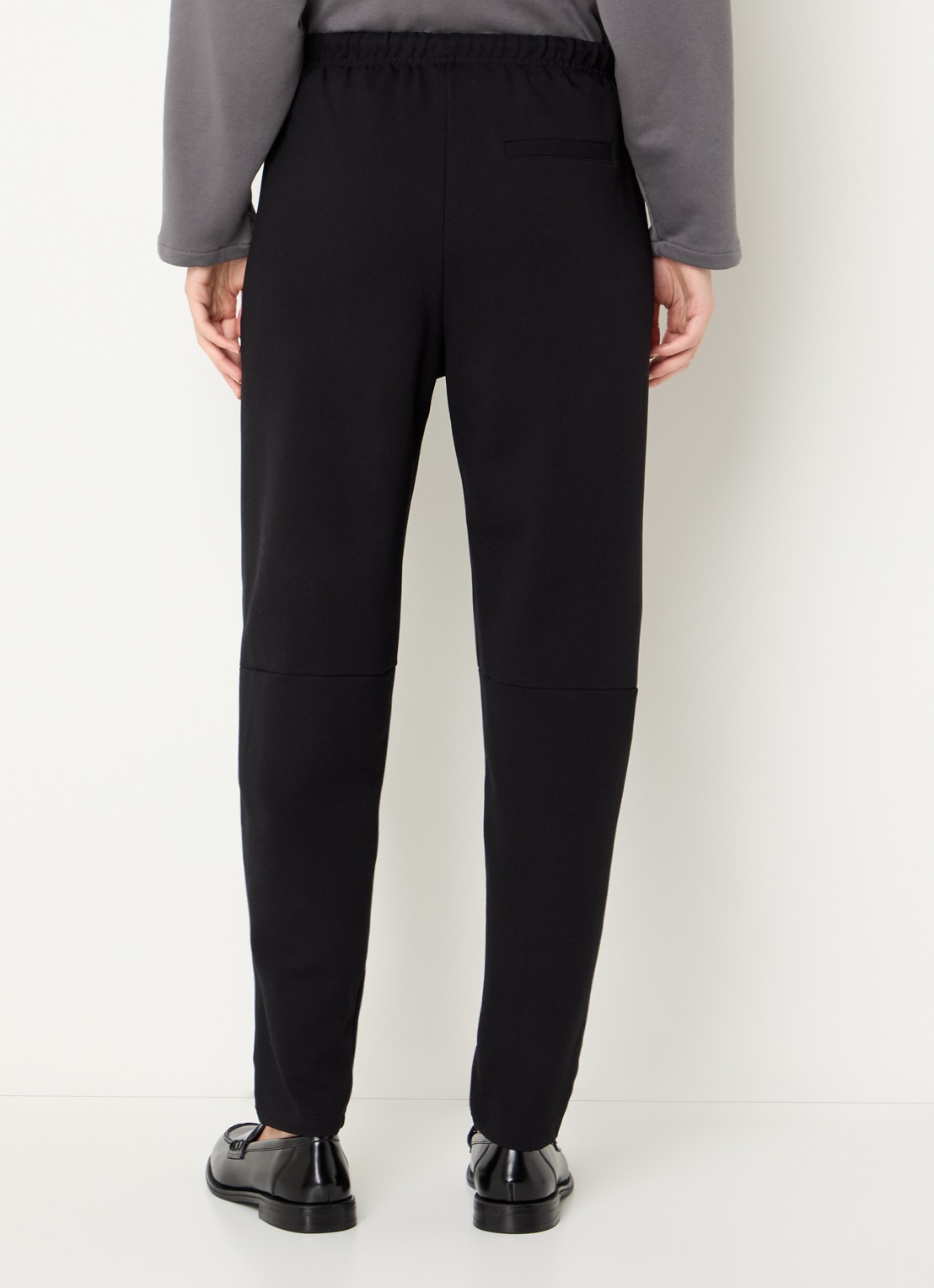 10DAYS High waist straight fit broek met steekzakken - achterkant 4 zwart