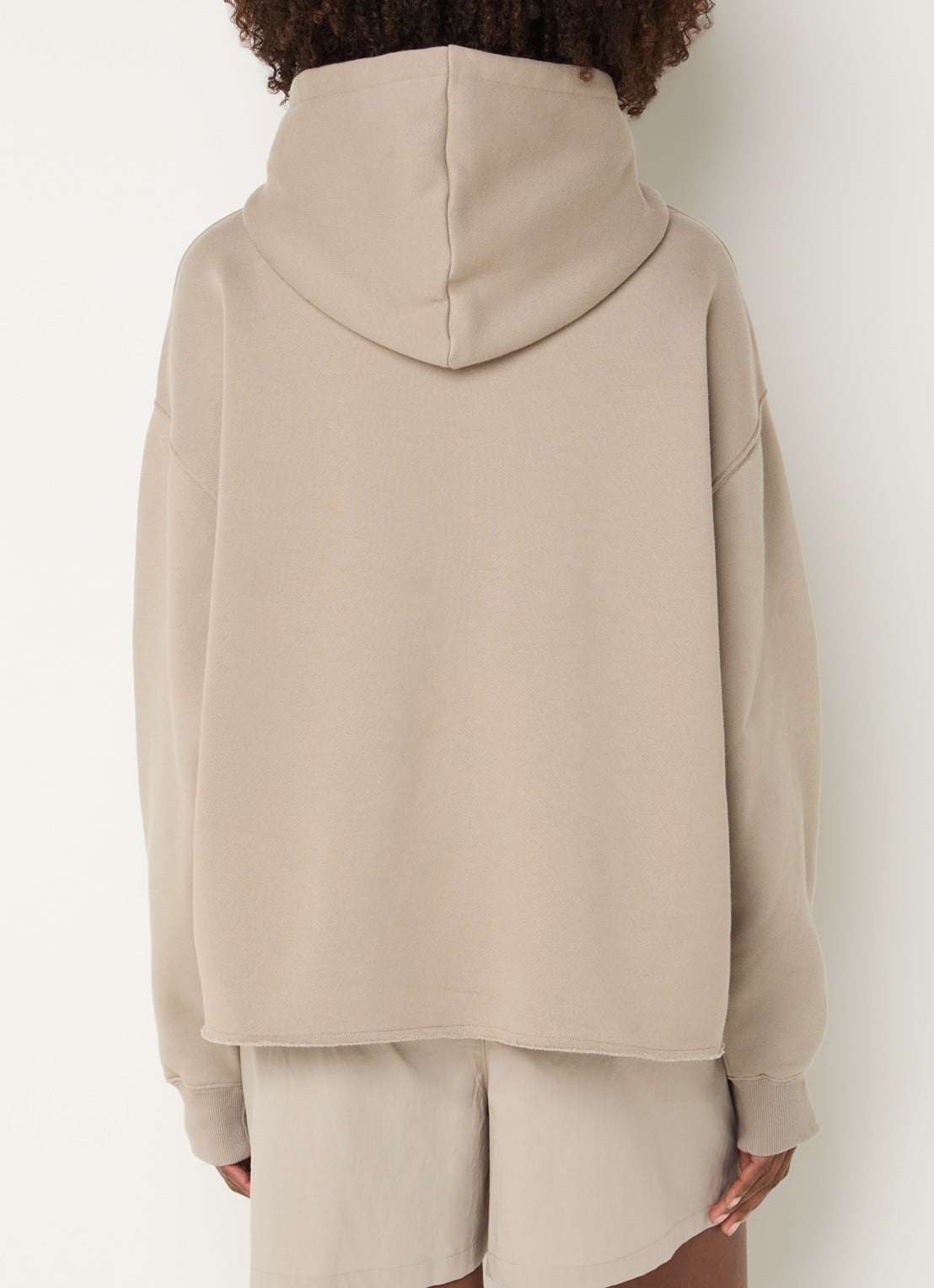 10DAYS Hoodie met logo - achterkant 5 khaki