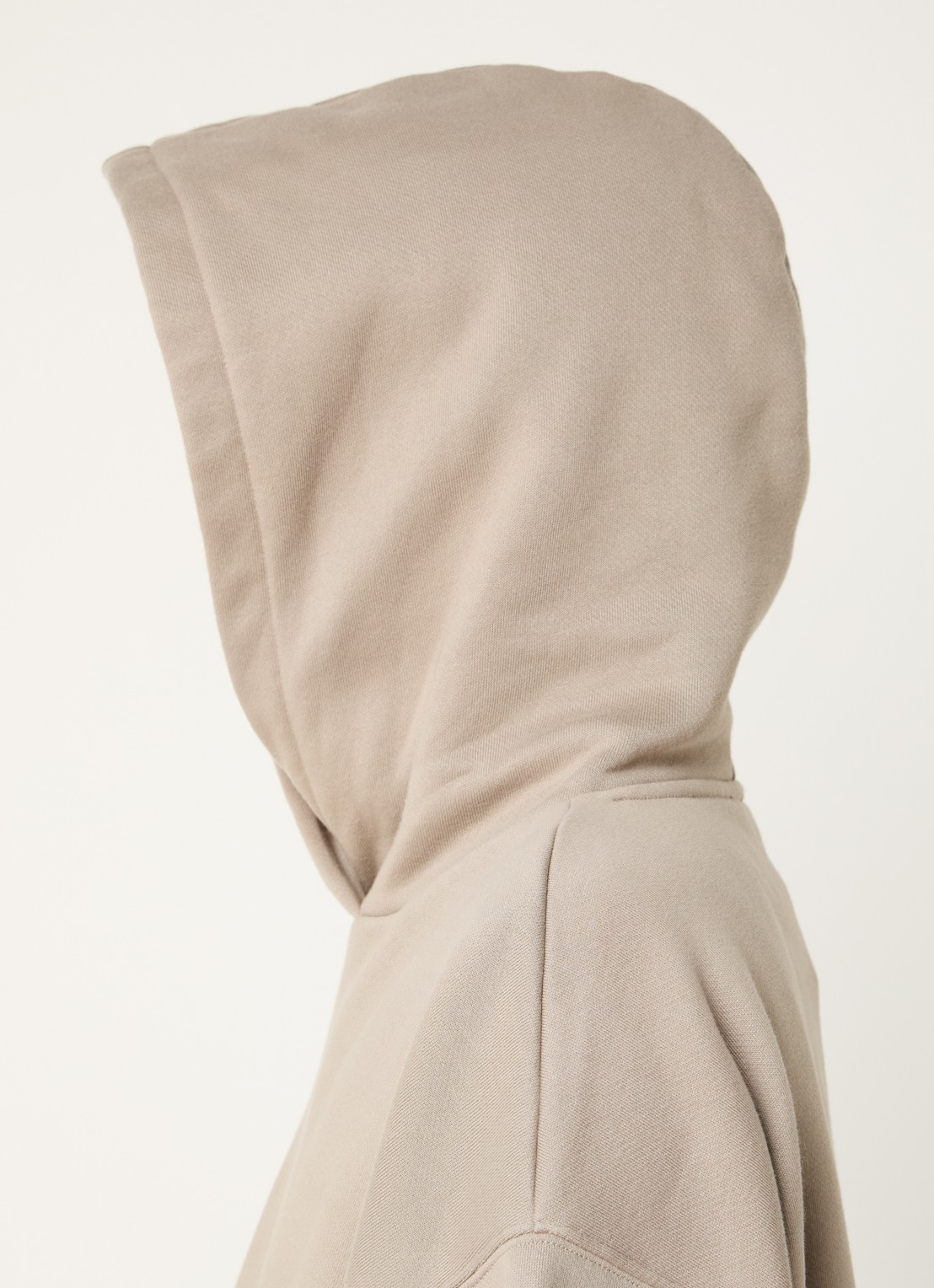 10DAYS Hoodie met logo - detail 4 khaki