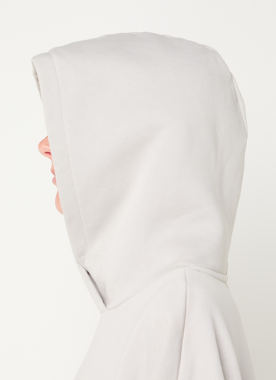 10DAYS Hoodie met logo - detail 5 lichtgrijs