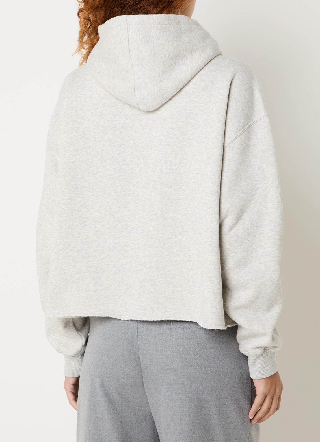 10DAYS Hoodie met logoborduring - achterkant 5 grijsmele
