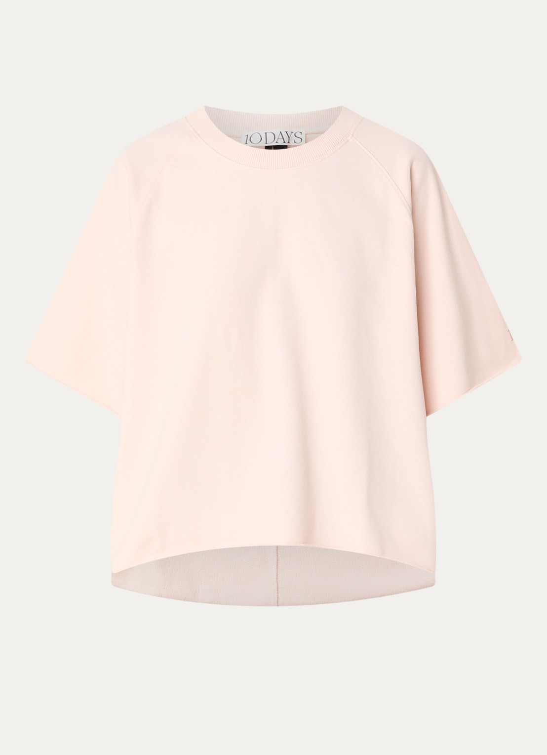10DAYS LA sweater met splitten - voorkant lichtroze