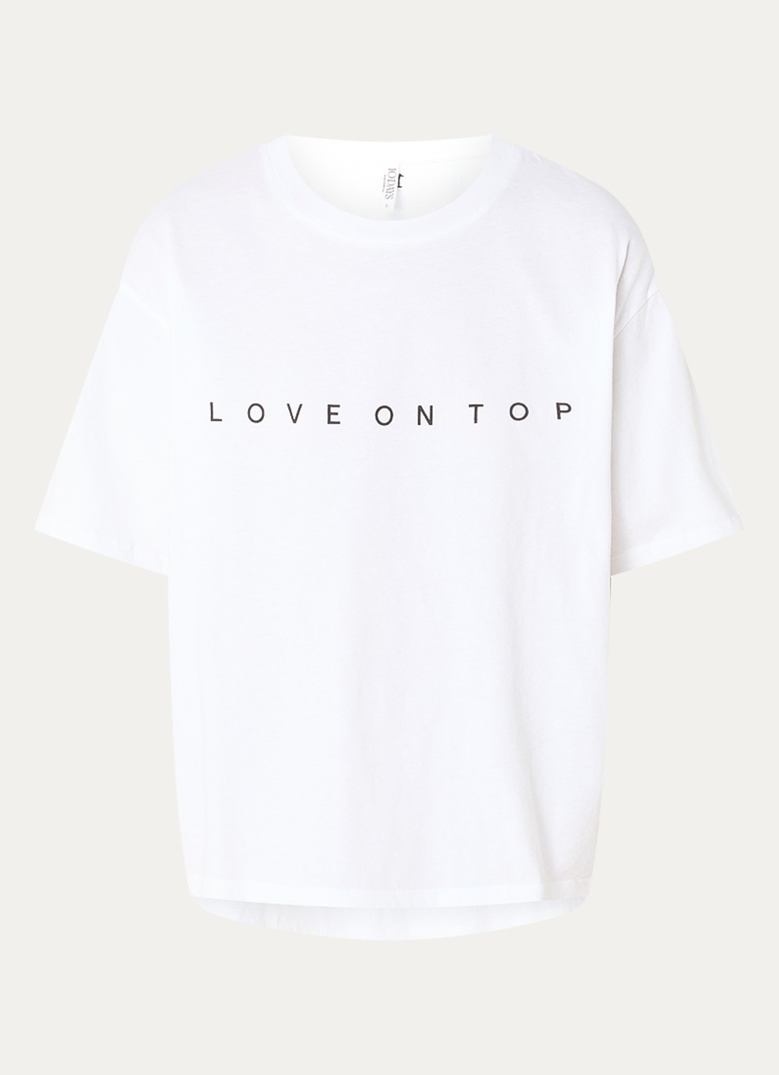 10DAYS Love T-shirt met print - voorkant 2 wit