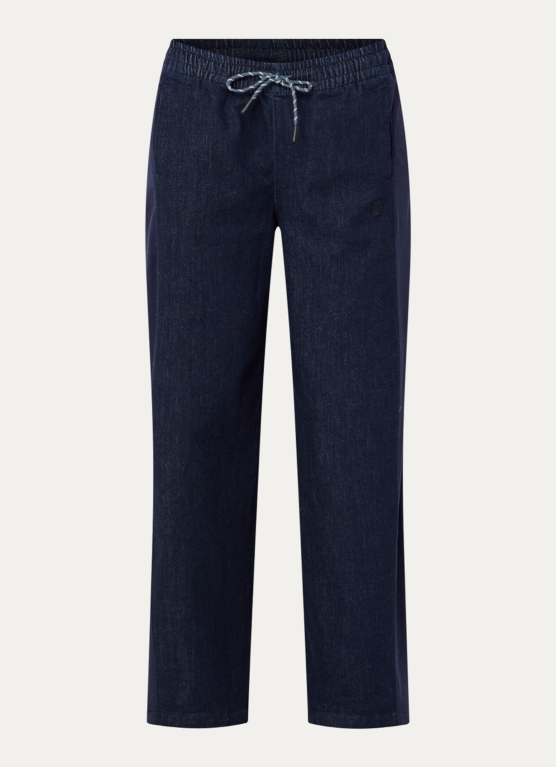 10DAYS Mid waist straight fit jeans met donkere wassing - voorkant 2 donkerblauw