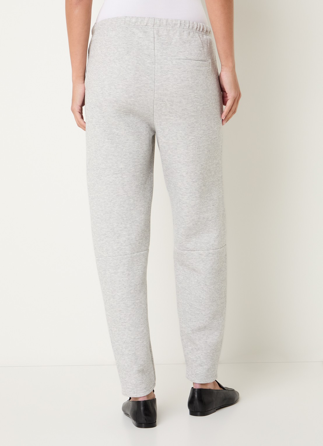 10DAYS Mid waist tapered fit joggingbroek met steekzakken - achterkant 2 grijsmele