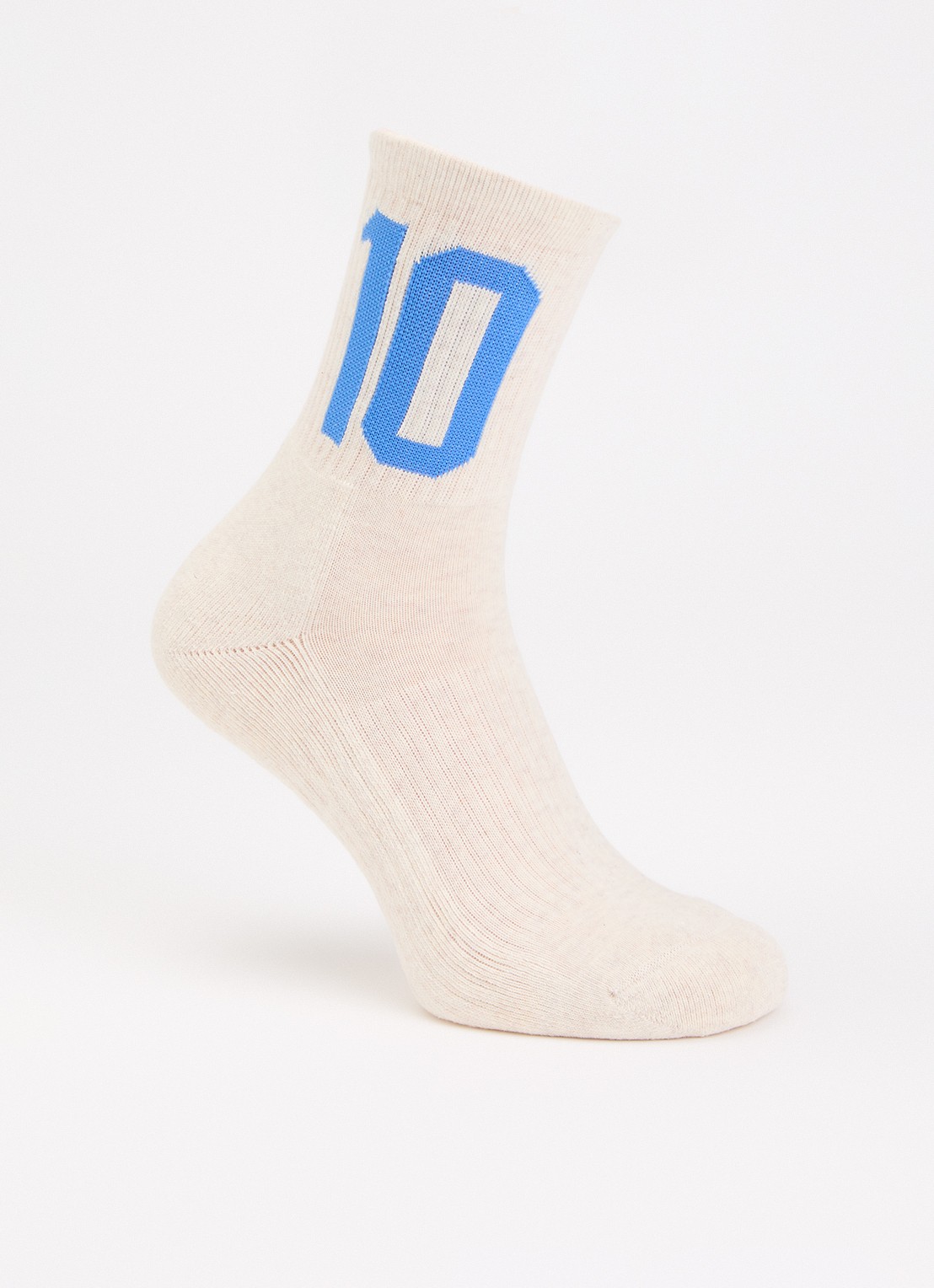 10DAYS Sokken met print - voorkant creme