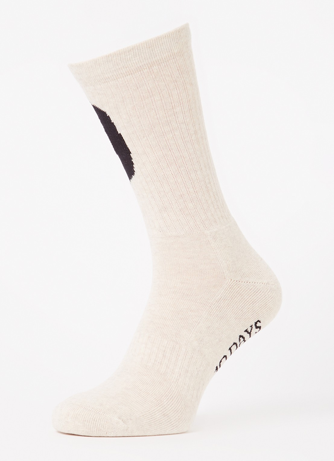 10DAYS Sportsokken met logo - detail creme