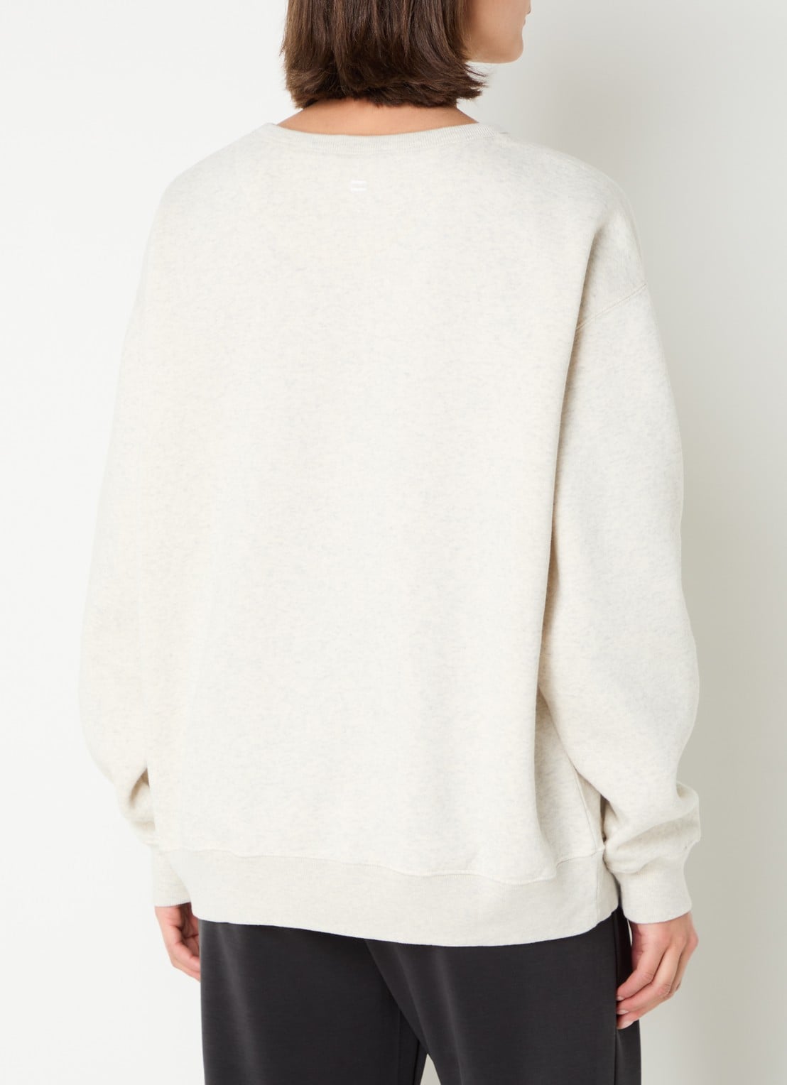10DAYS Sweater met logo - achterkant grijsmele