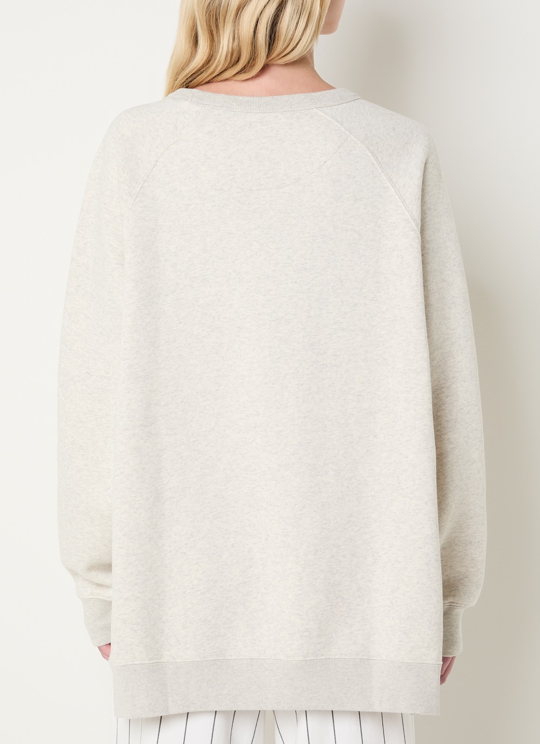 10DAYS Sweater met logoborduring - achterkant 2 grijsmele