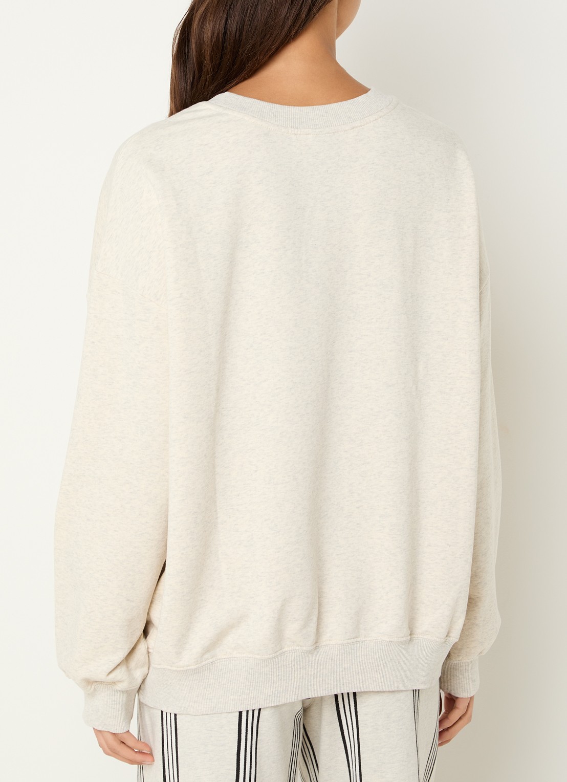 10DAYS Sweater met logoborduring - achterkant 3 grijsmele