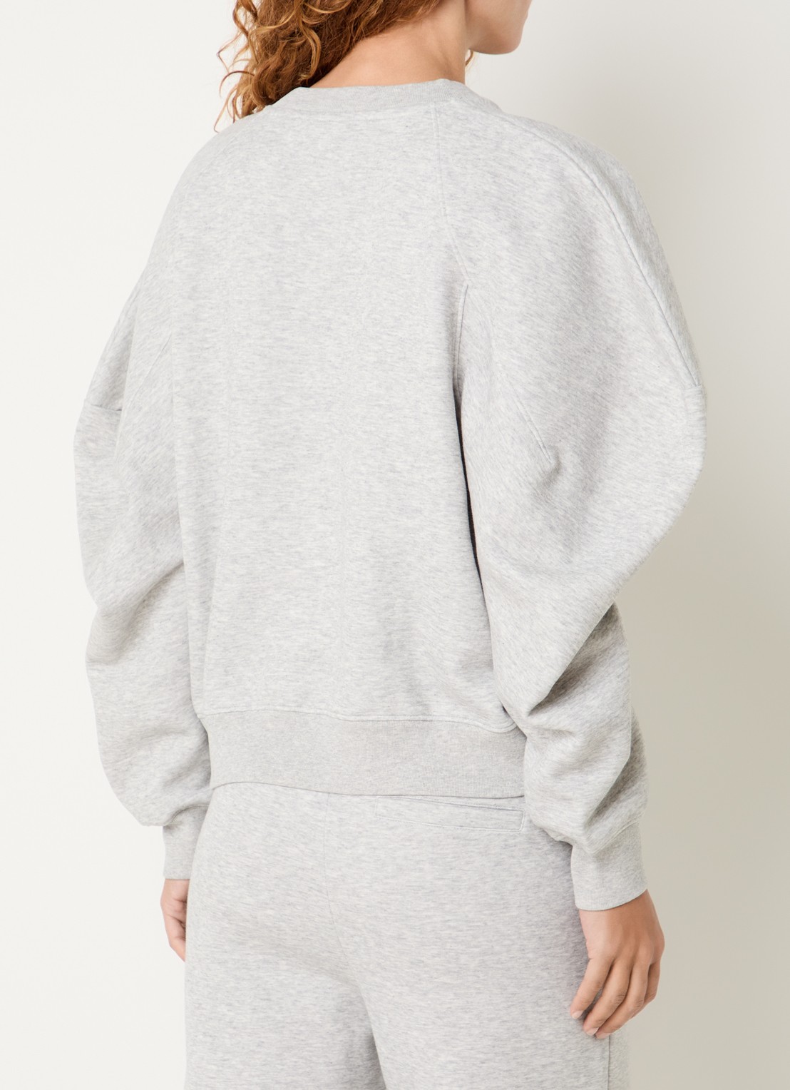 10DAYS Sweater met pofmouw - achterkant 4 grijsmele