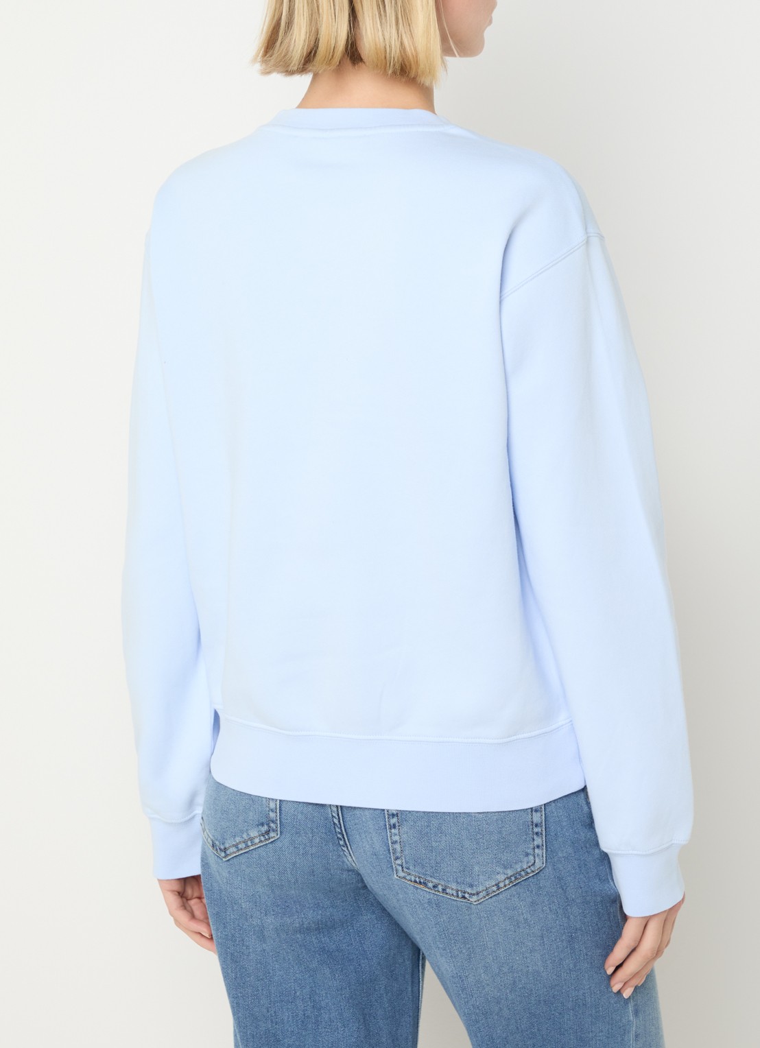 10DAYS Sweater met ronde hals - achterkant lichtblauw