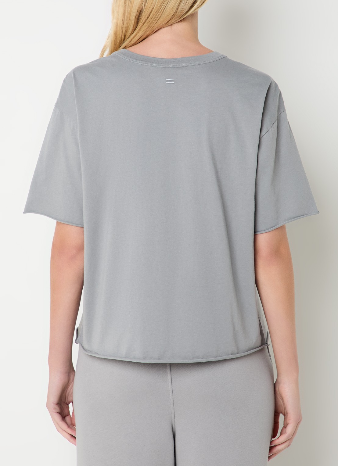 10DAYS T-shirt met logoprint - achterkant 3 donkergrijs