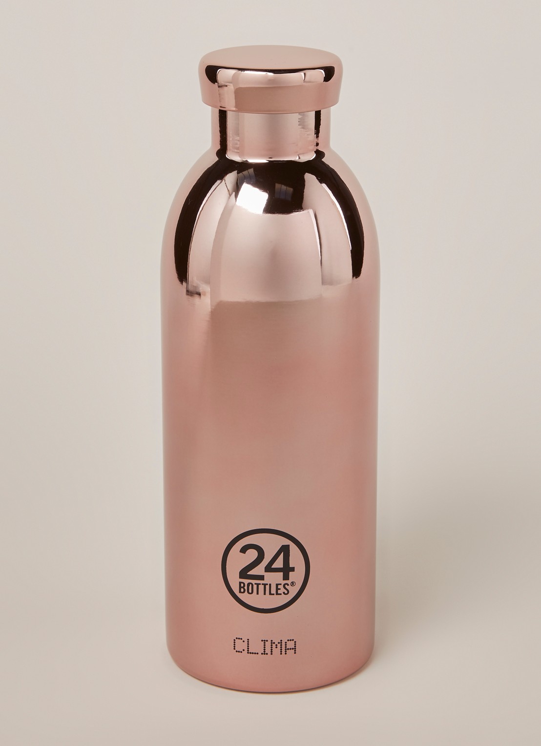 24Bottles Rose Gold Clima Bottle drinkfles 500 ml - voorkant 2 roségoud