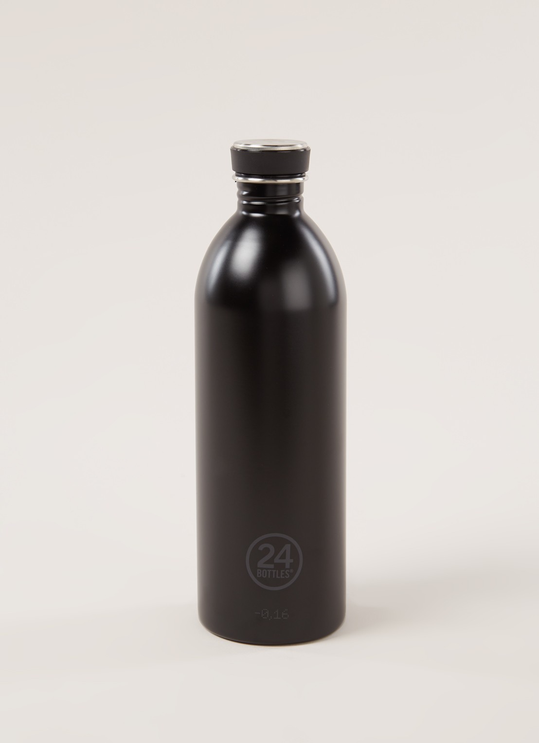 24Bottles Urban Bottle waterfles 1 liter - voorkant 2 zwart