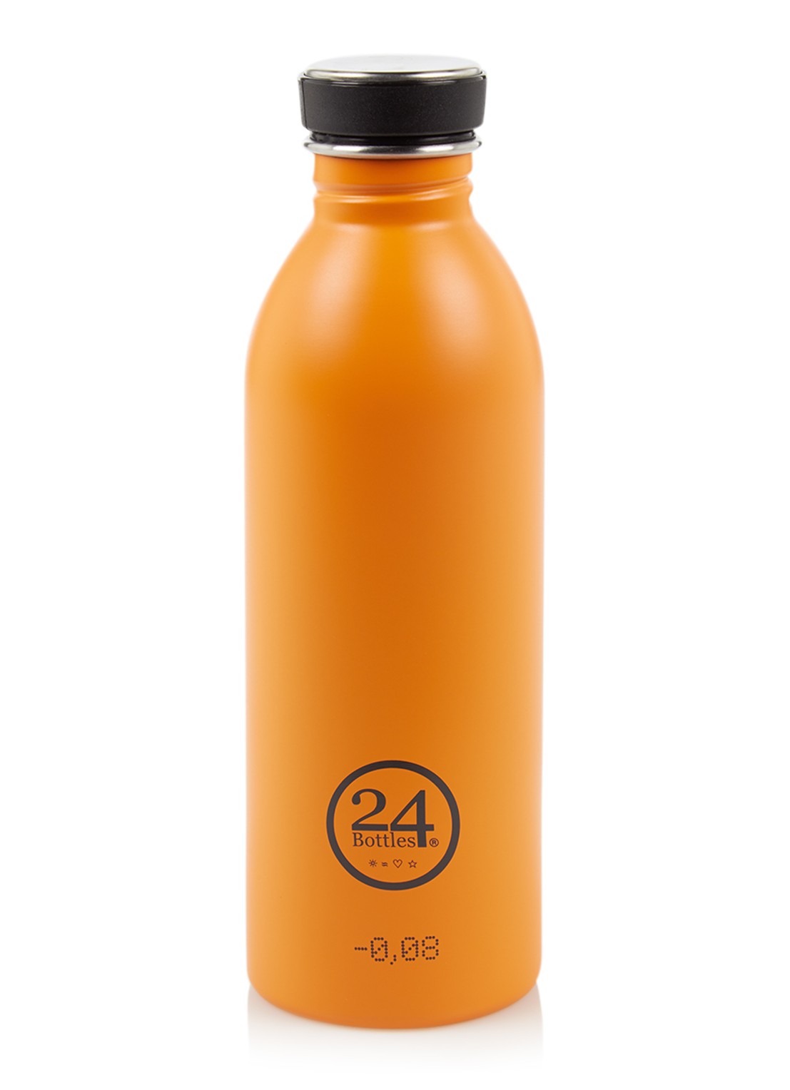 24Bottles Urban Bottle waterfles 500 ml - voorkant oranje