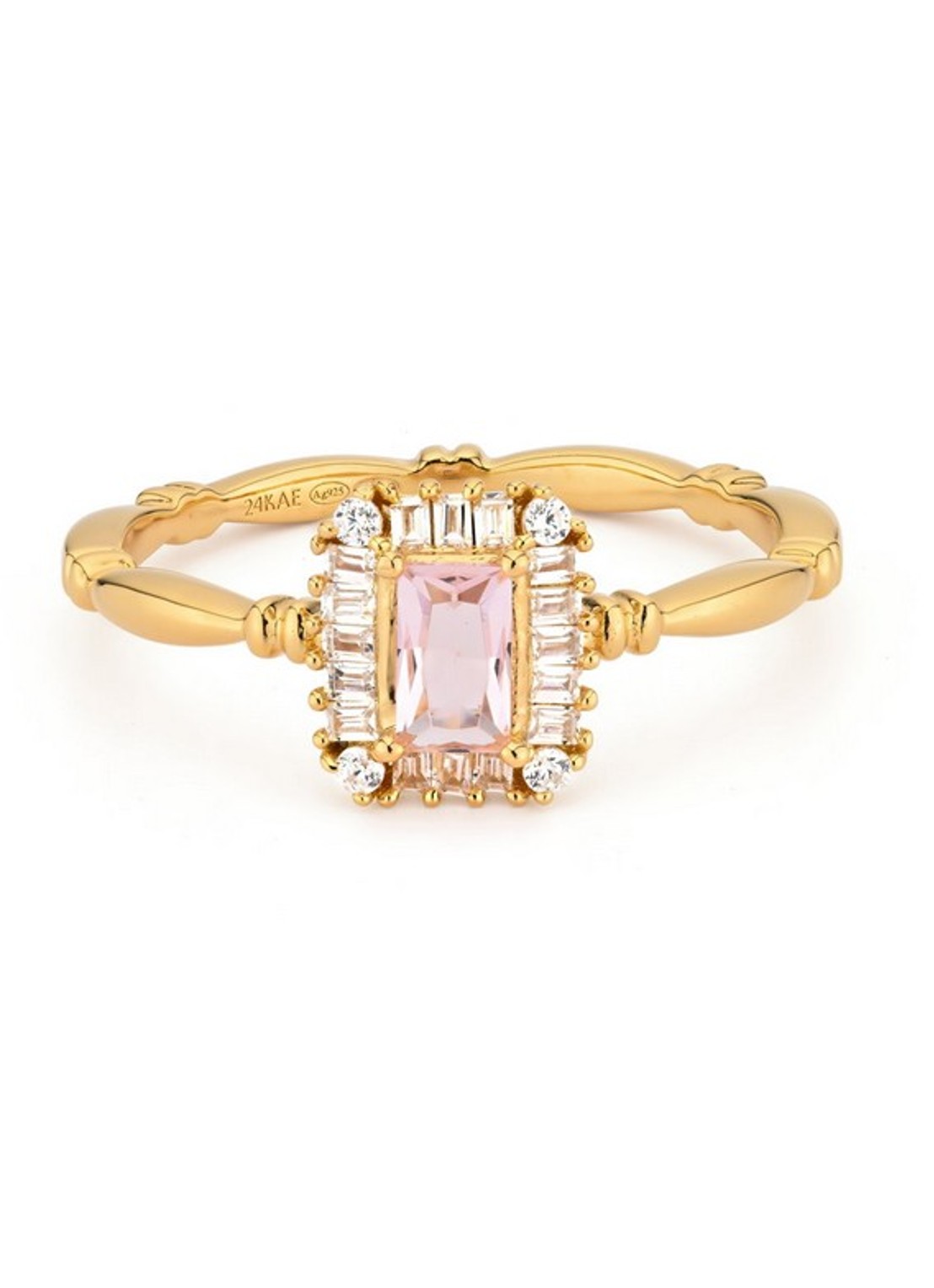 24Kae Ring verguld 124130Y - voorkant 2 goud