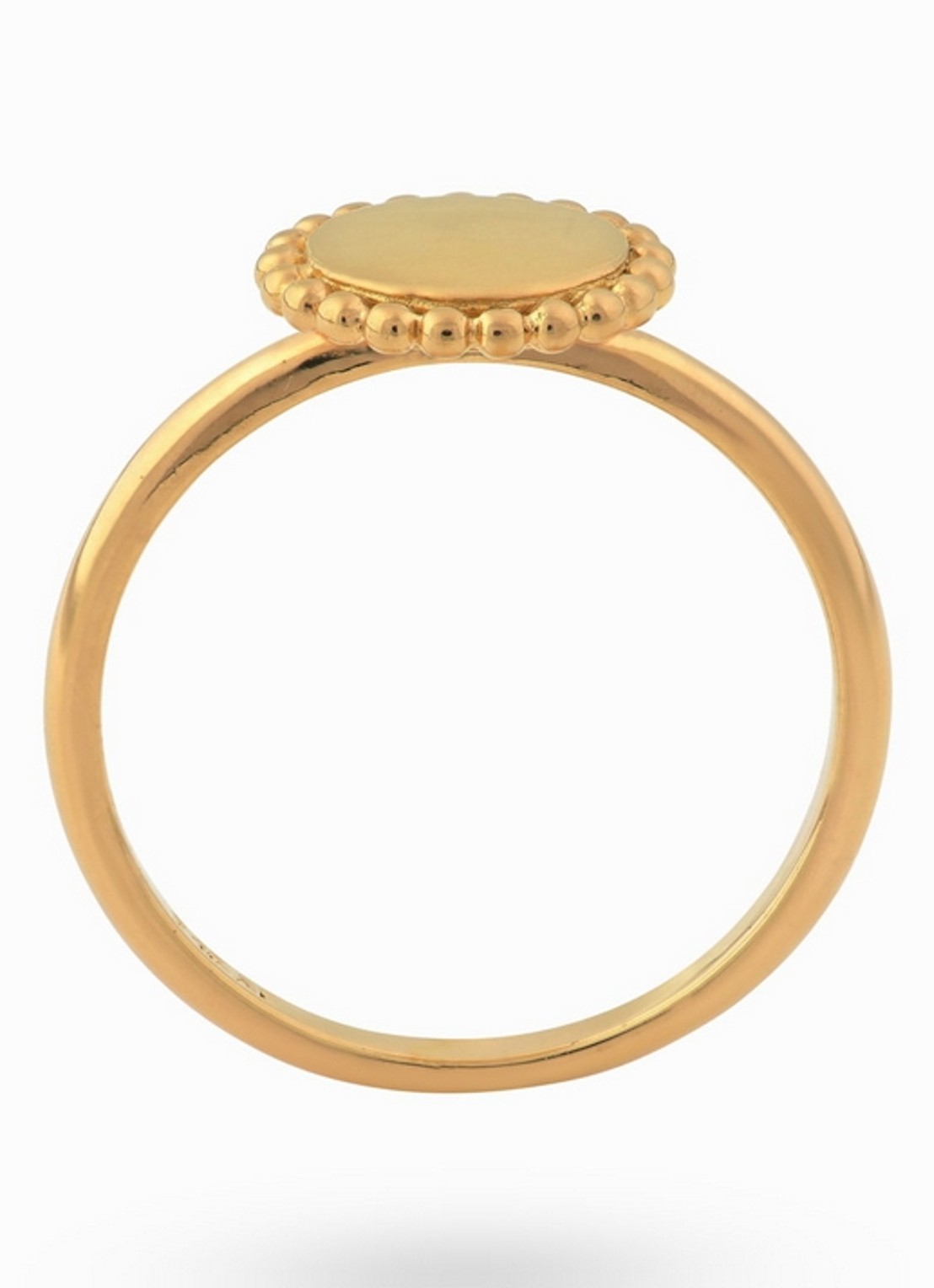 24Kae Ring verguld 12425Y - voorkant 3 goud