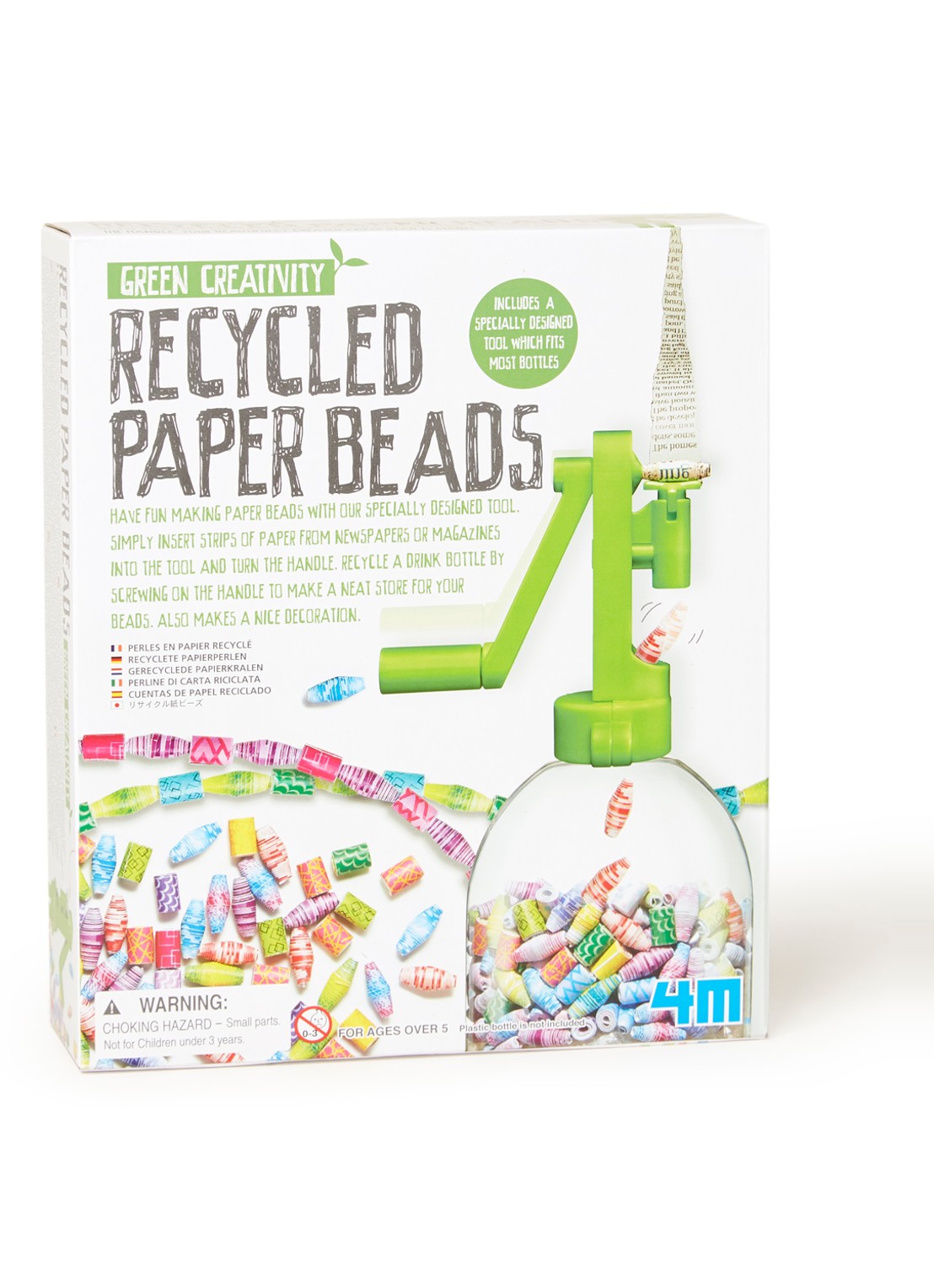 4M Recycle papier kralen kit - voorkant undefined