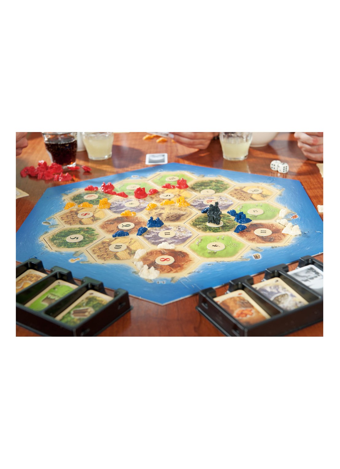 999 Games Catan-bassisspel - detail steenrood